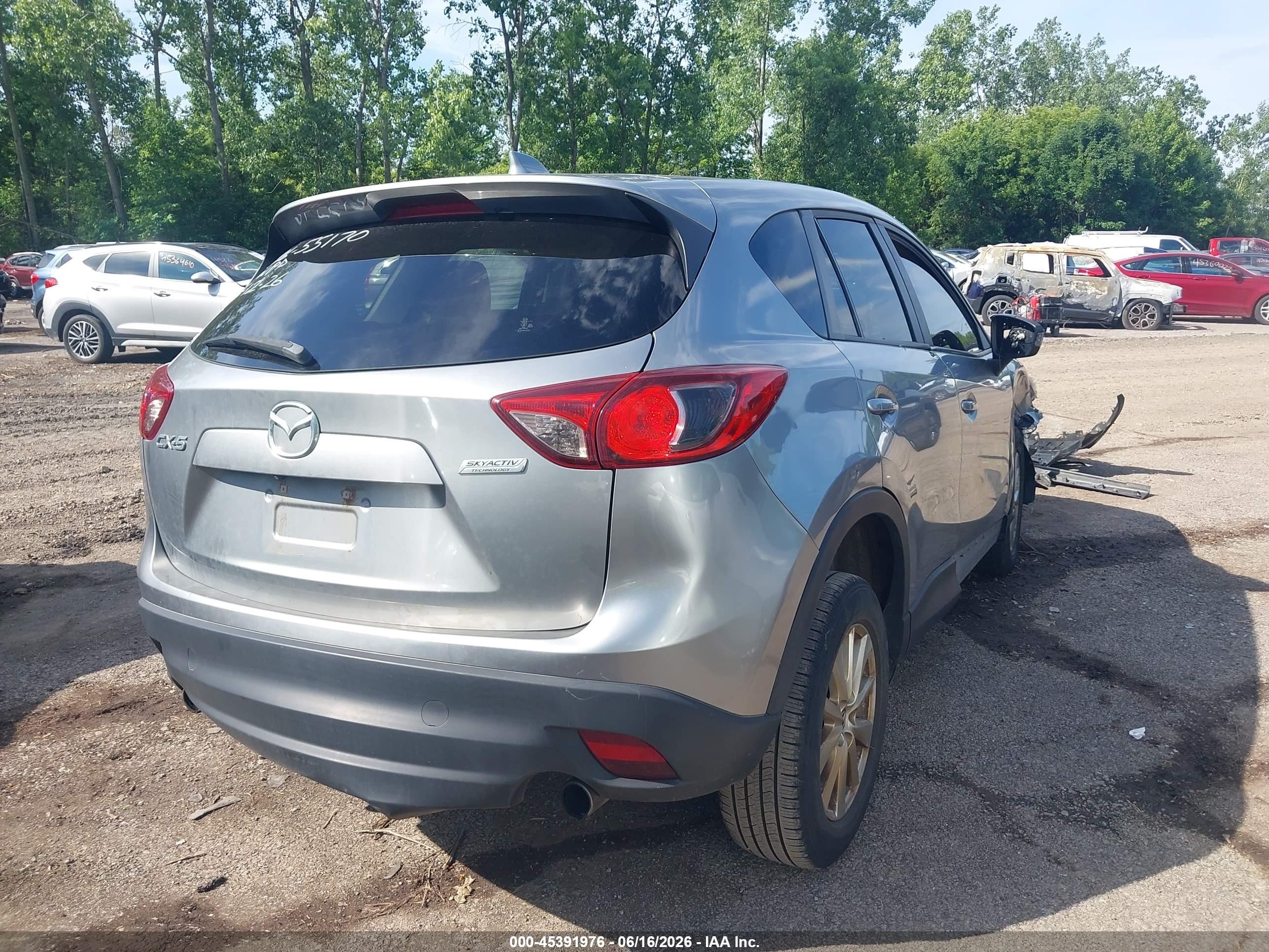 2014 Mazda Cx-5 Touring Silver vin: JM3KE2CY6E0406550
