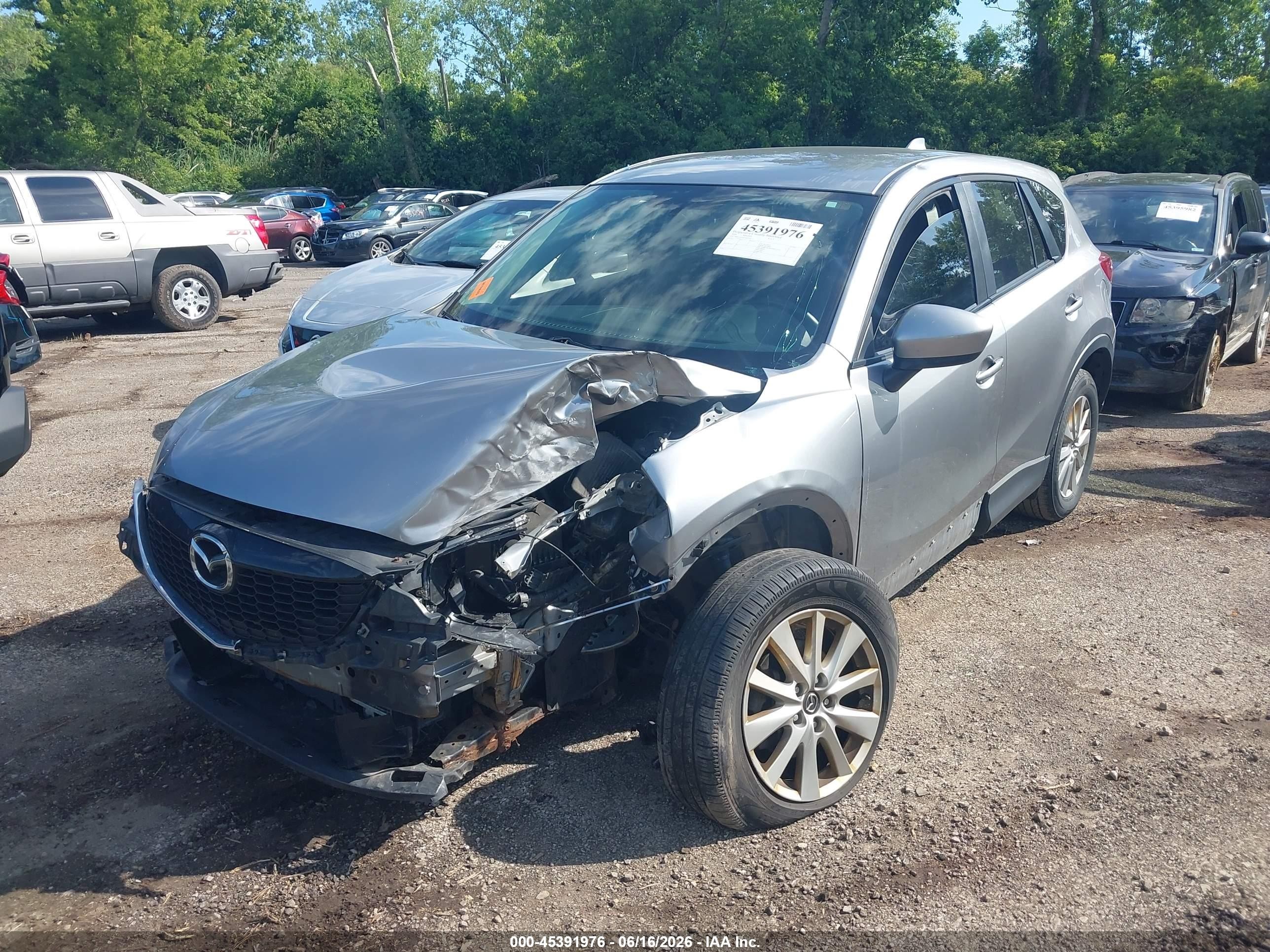 2014 Mazda Cx-5 Touring Silver vin: JM3KE2CY6E0406550
