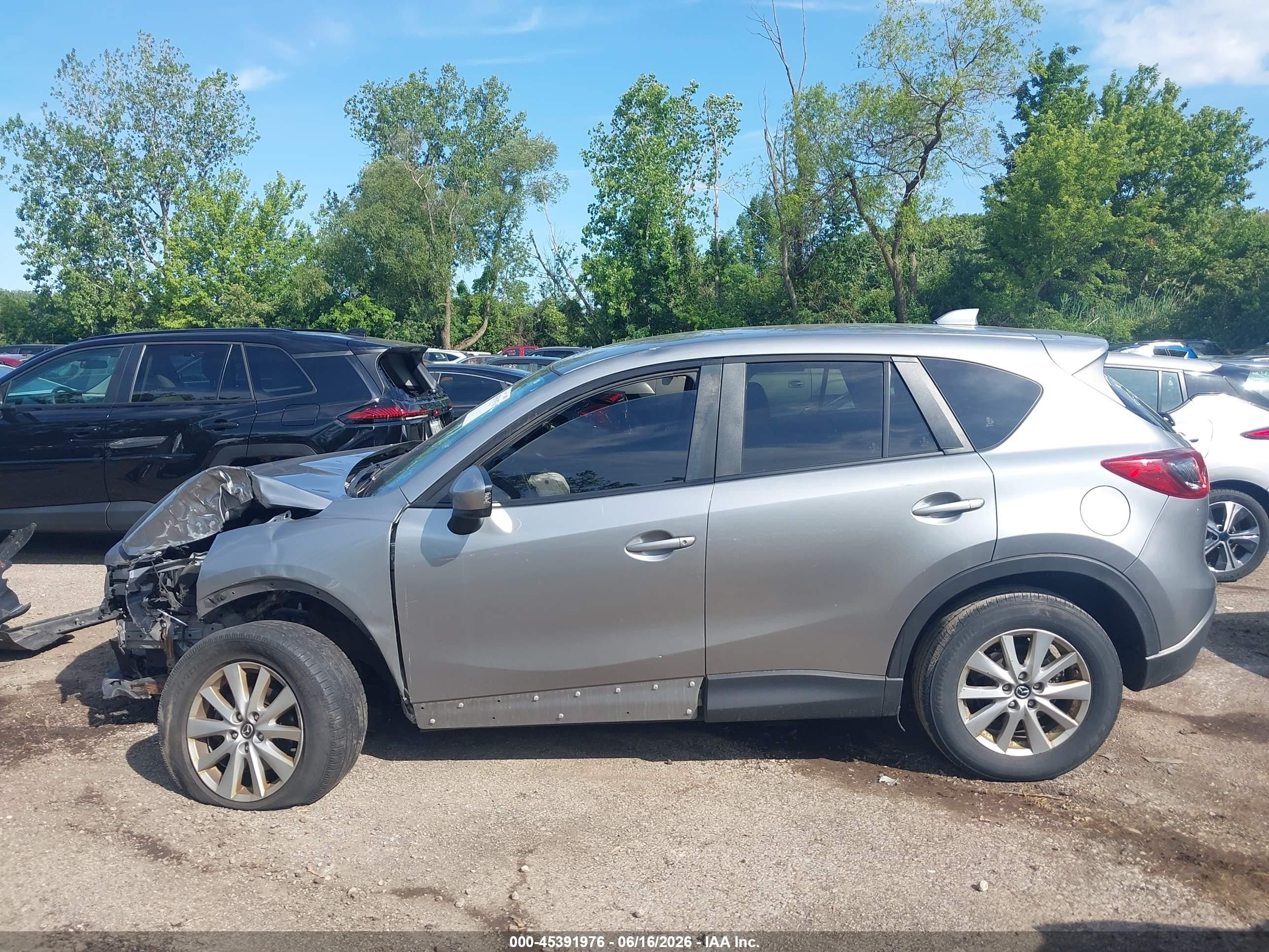 2014 Mazda Cx-5 Touring Silver vin: JM3KE2CY6E0406550
