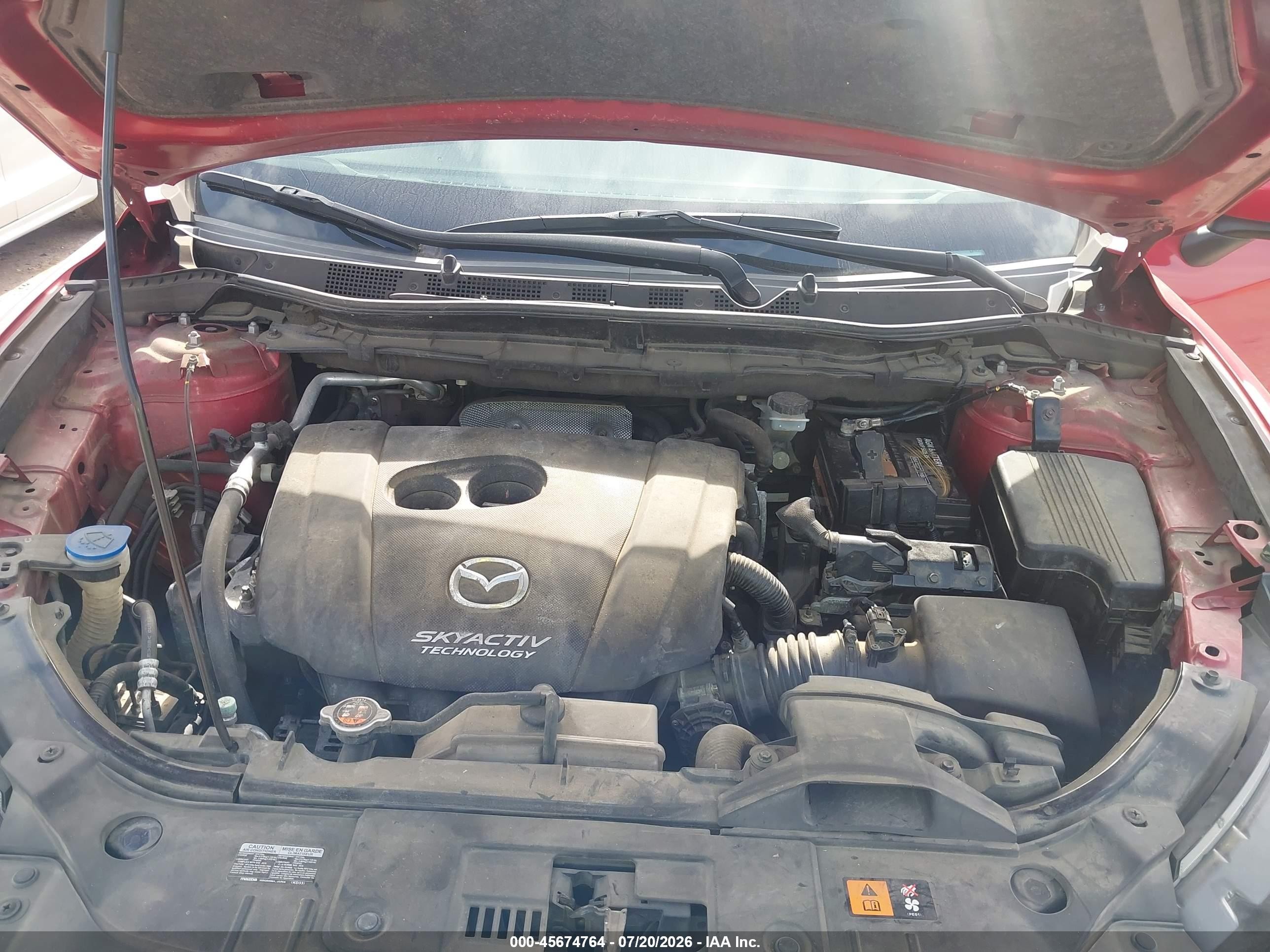 2014 Mazda Cx-5 Touring Red vin: JM3KE2CY6E0428726