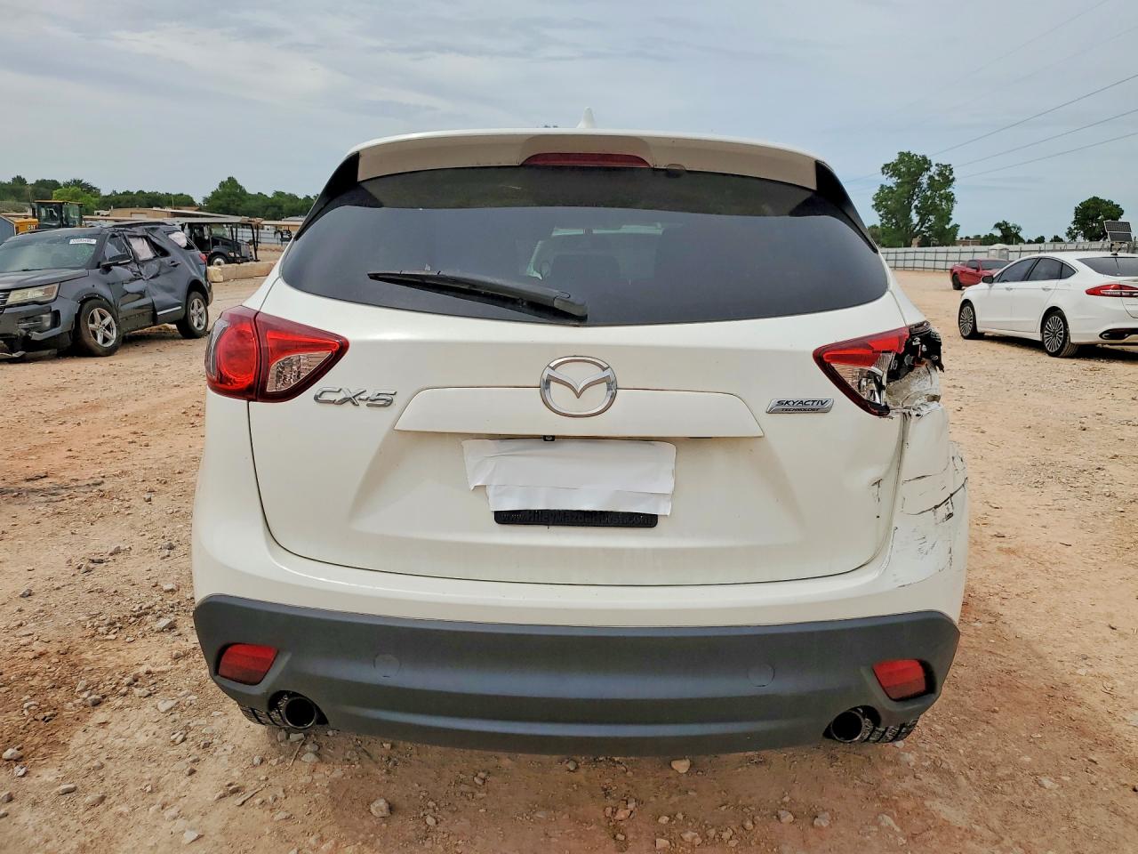 2015 Mazda Cx-5 Touring White vin: JM3KE2CY6F0552772