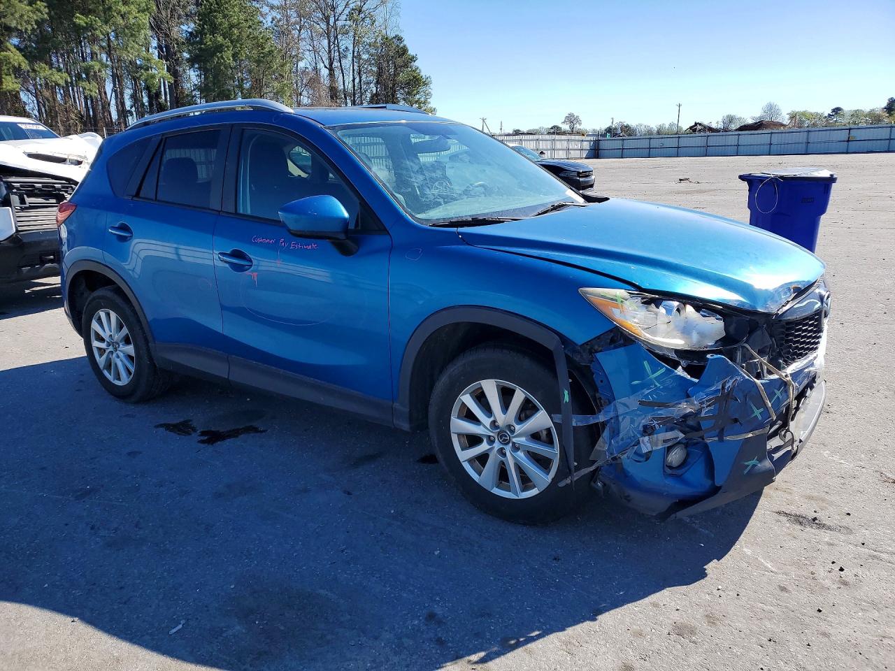 2014 Mazda Cx-5 Touring Blue vin: JM3KE2CY7E0350070