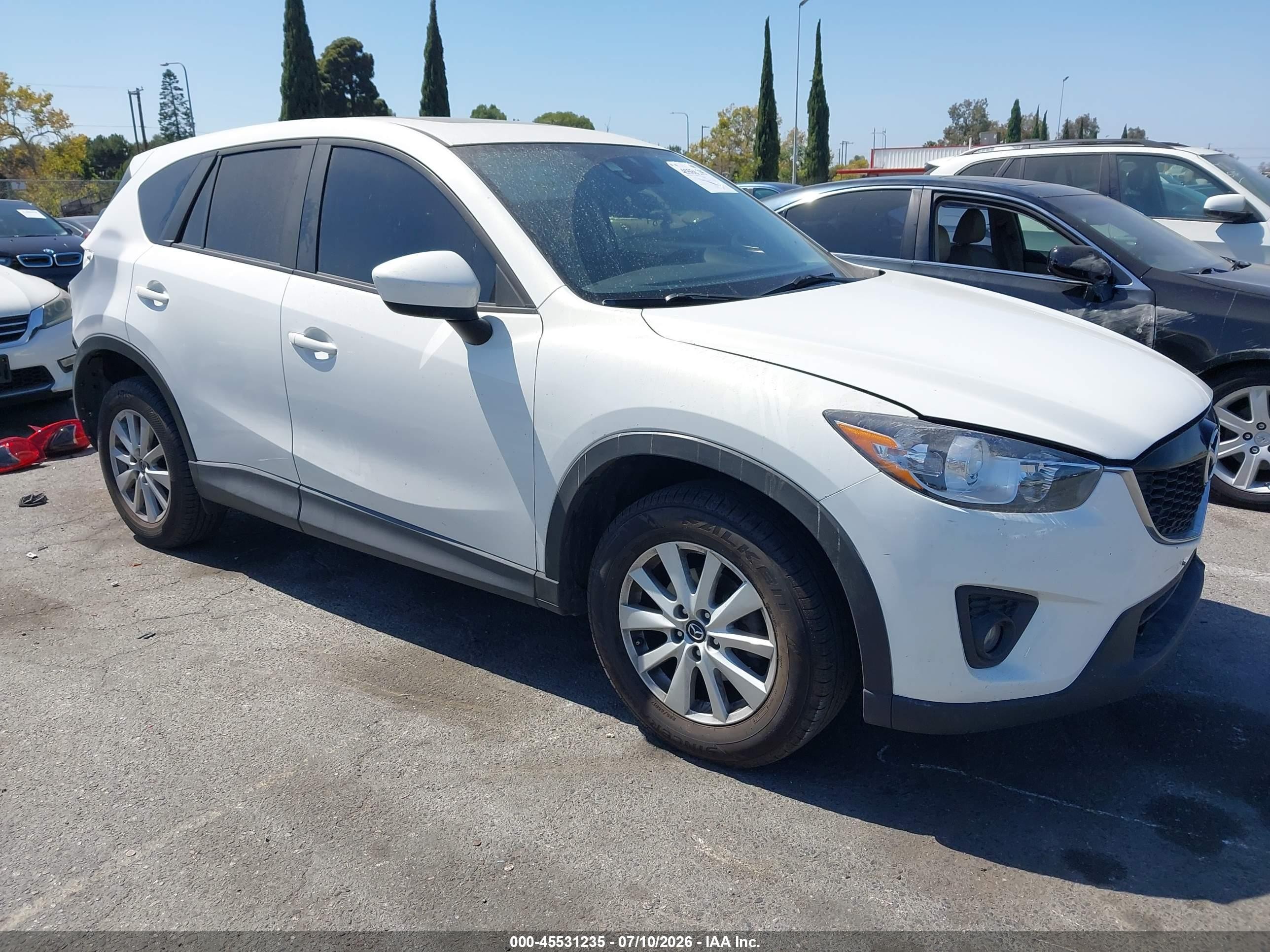 2014 Mazda Cx-5 Touring White vin: JM3KE2CY7E0376801