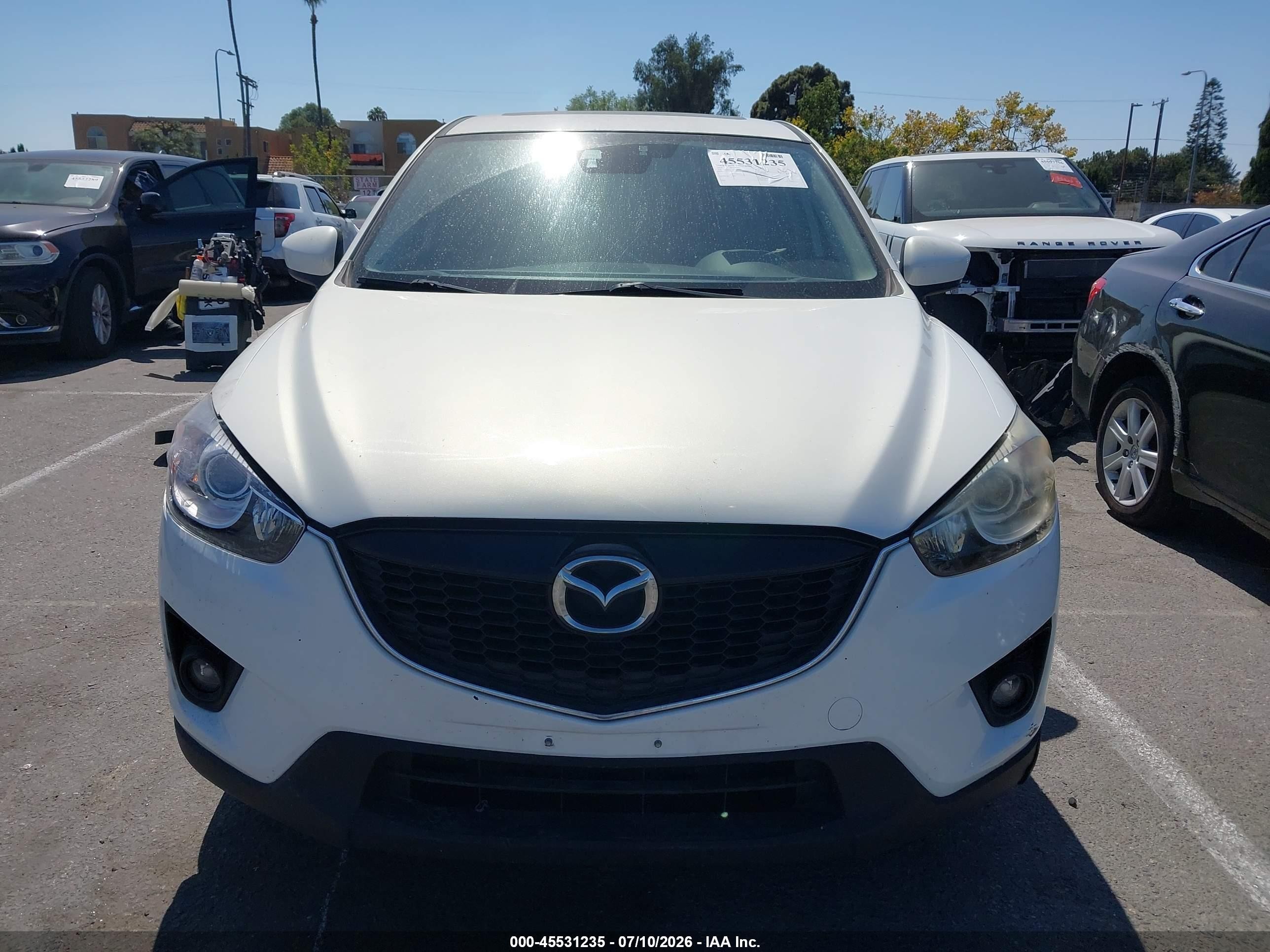 2014 Mazda Cx-5 Touring White vin: JM3KE2CY7E0376801