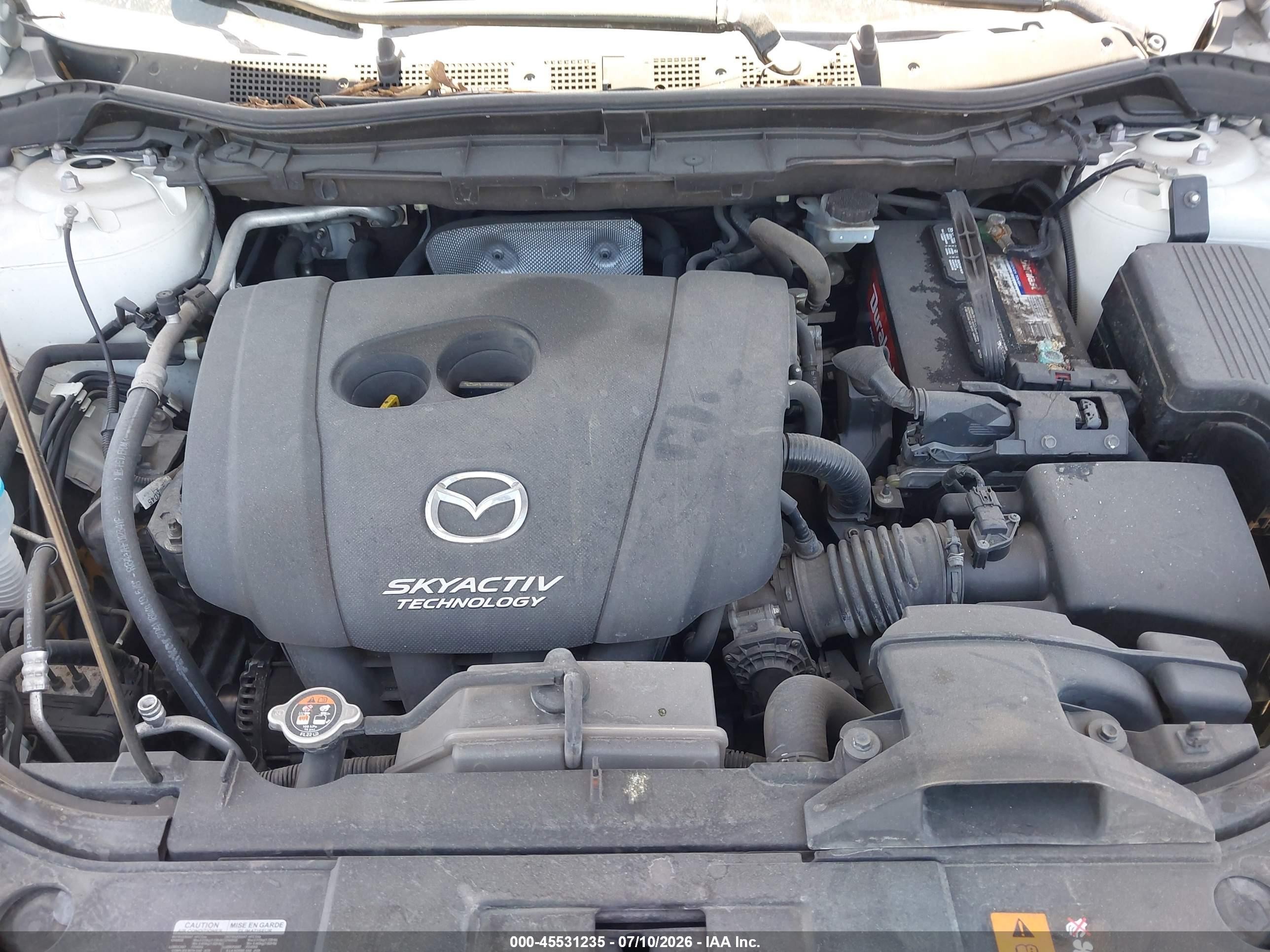2014 Mazda Cx-5 Touring White vin: JM3KE2CY7E0376801