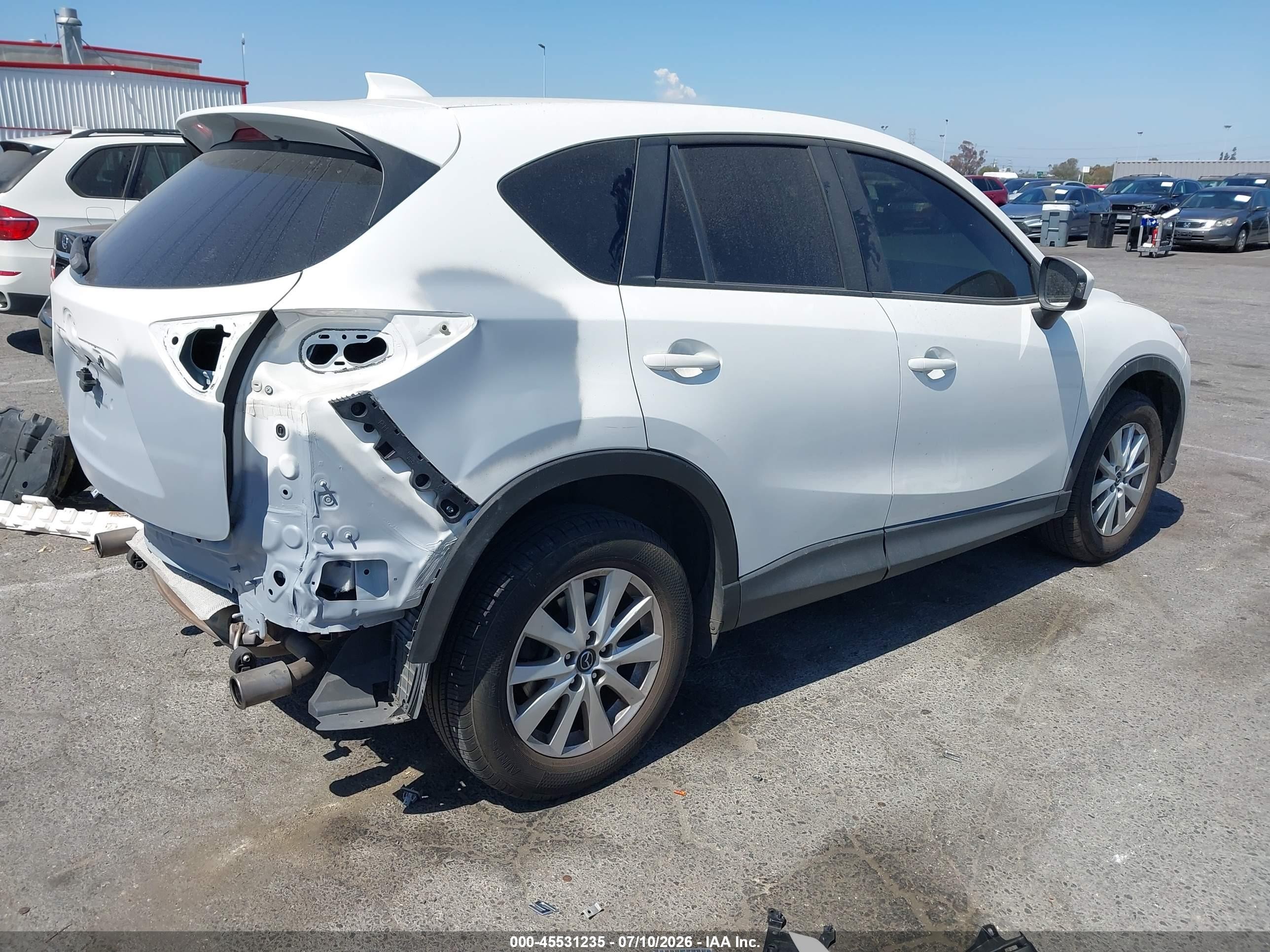 2014 Mazda Cx-5 Touring White vin: JM3KE2CY7E0376801