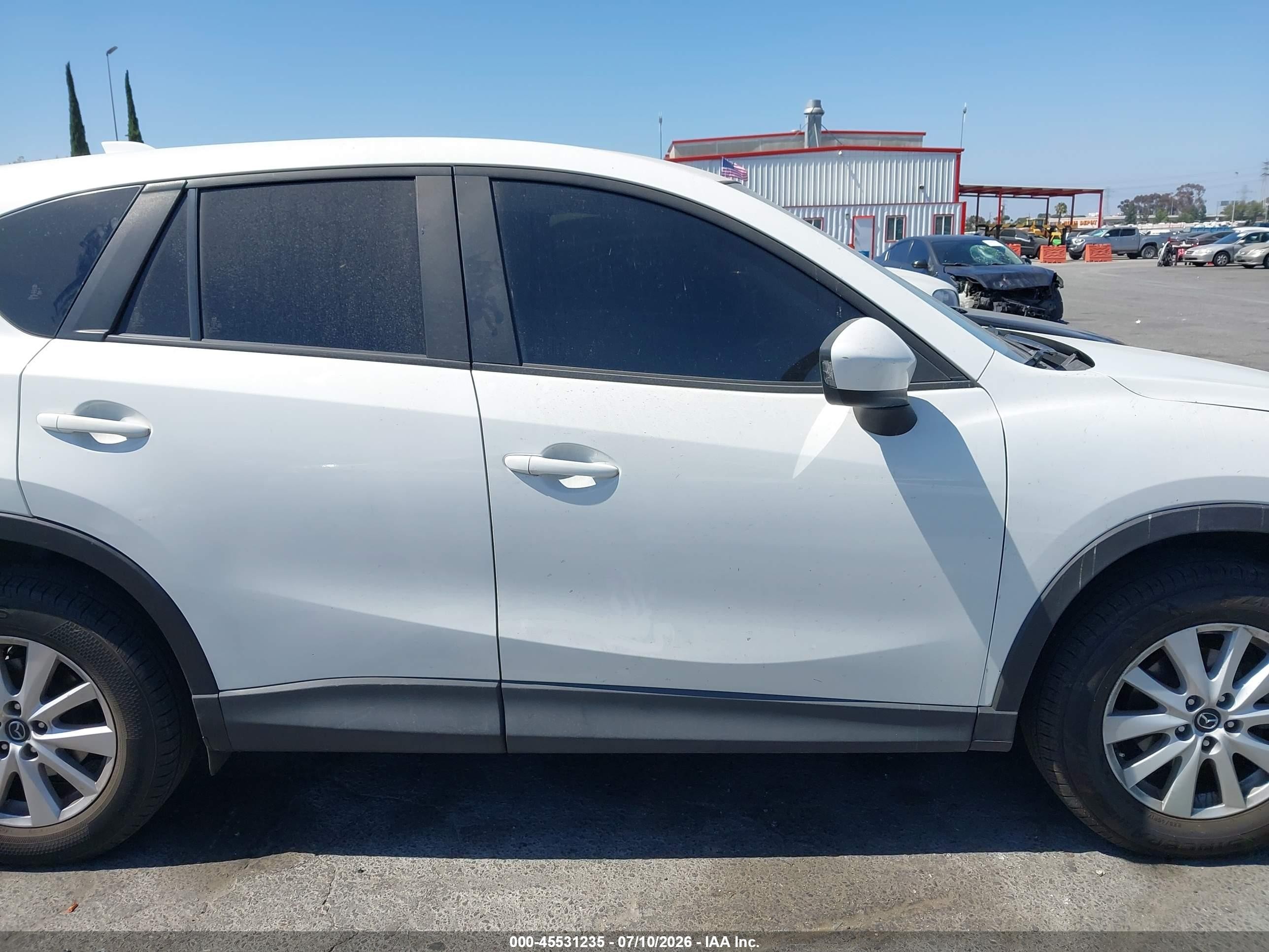 2014 Mazda Cx-5 Touring White vin: JM3KE2CY7E0376801