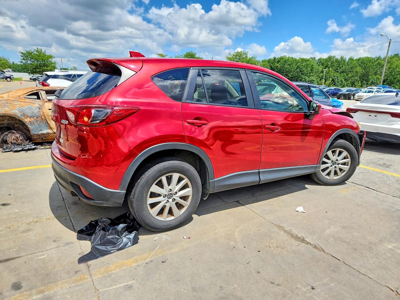 2014 Mazda Cx-5 Touring Red vin: JM3KE2CY7E0421154