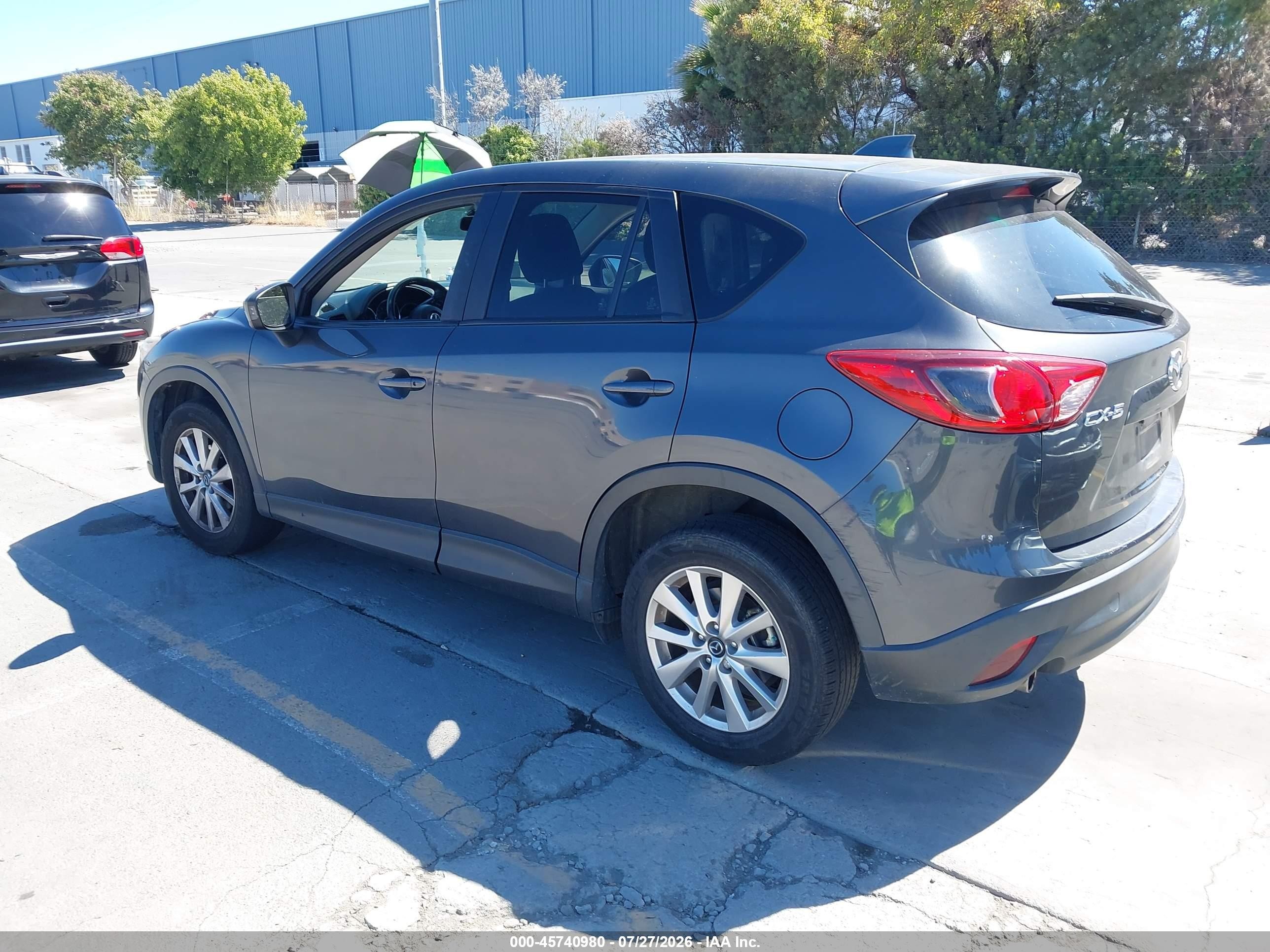2014 Mazda Cx-5 Touring Gray vin: JM3KE2CY7E0423602