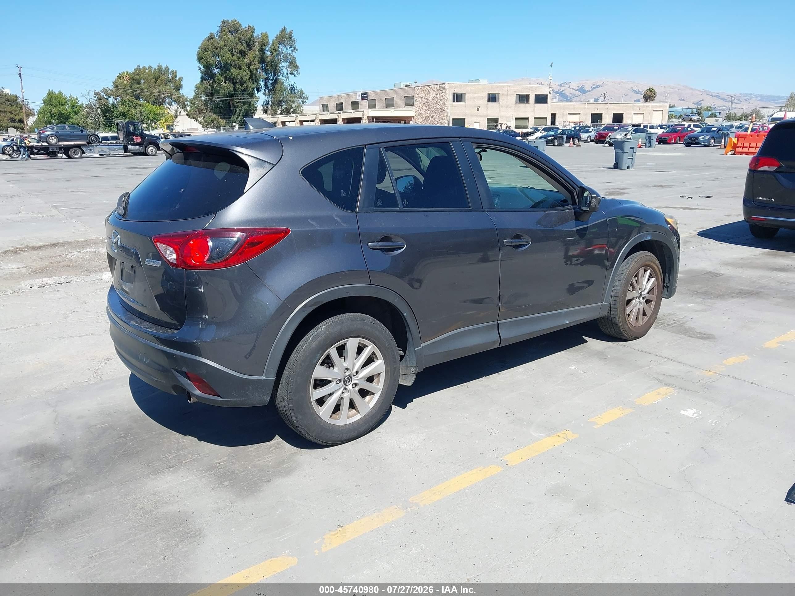 2014 Mazda Cx-5 Touring Gray vin: JM3KE2CY7E0423602
