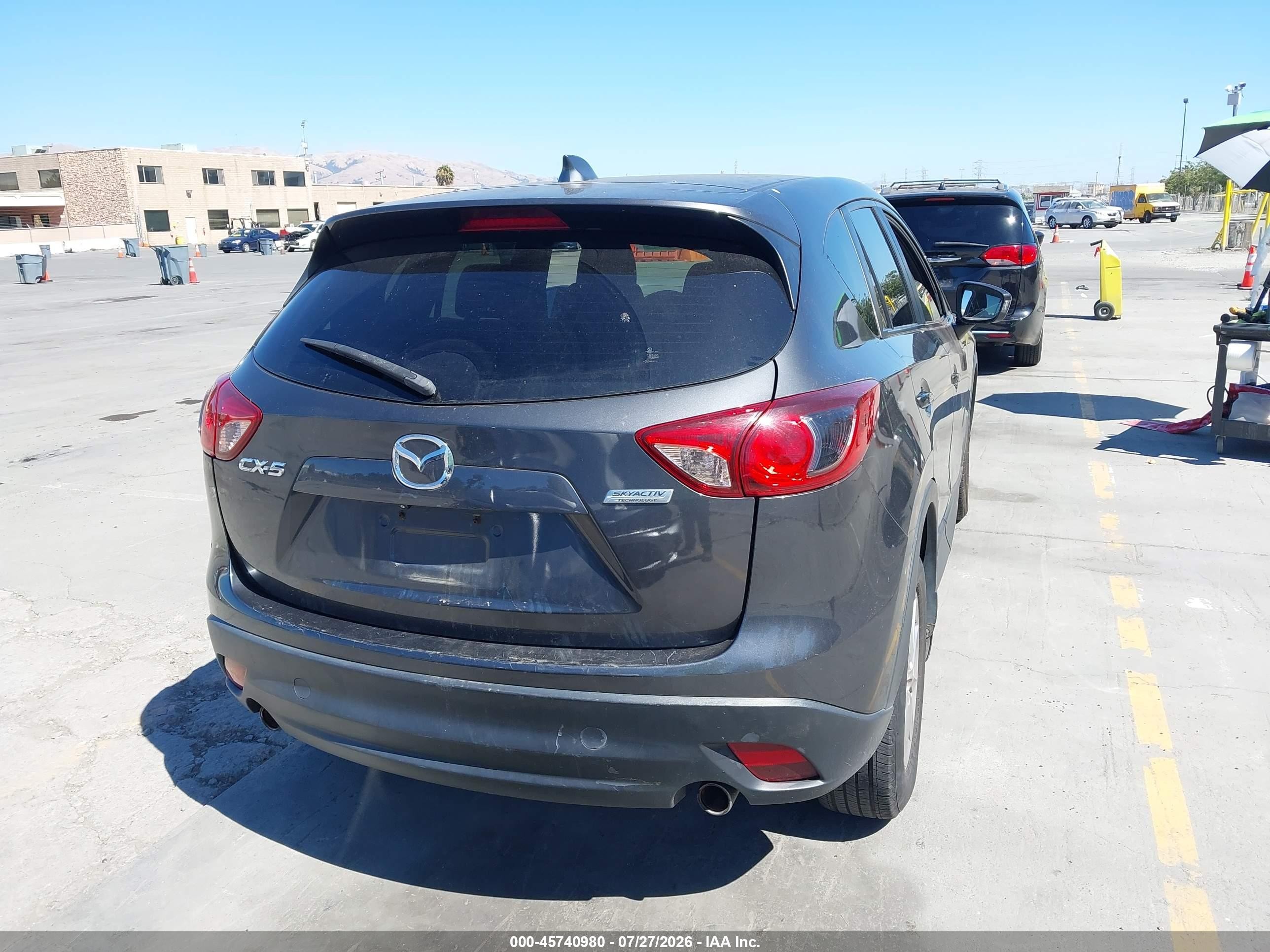 2014 Mazda Cx-5 Touring Gray vin: JM3KE2CY7E0423602