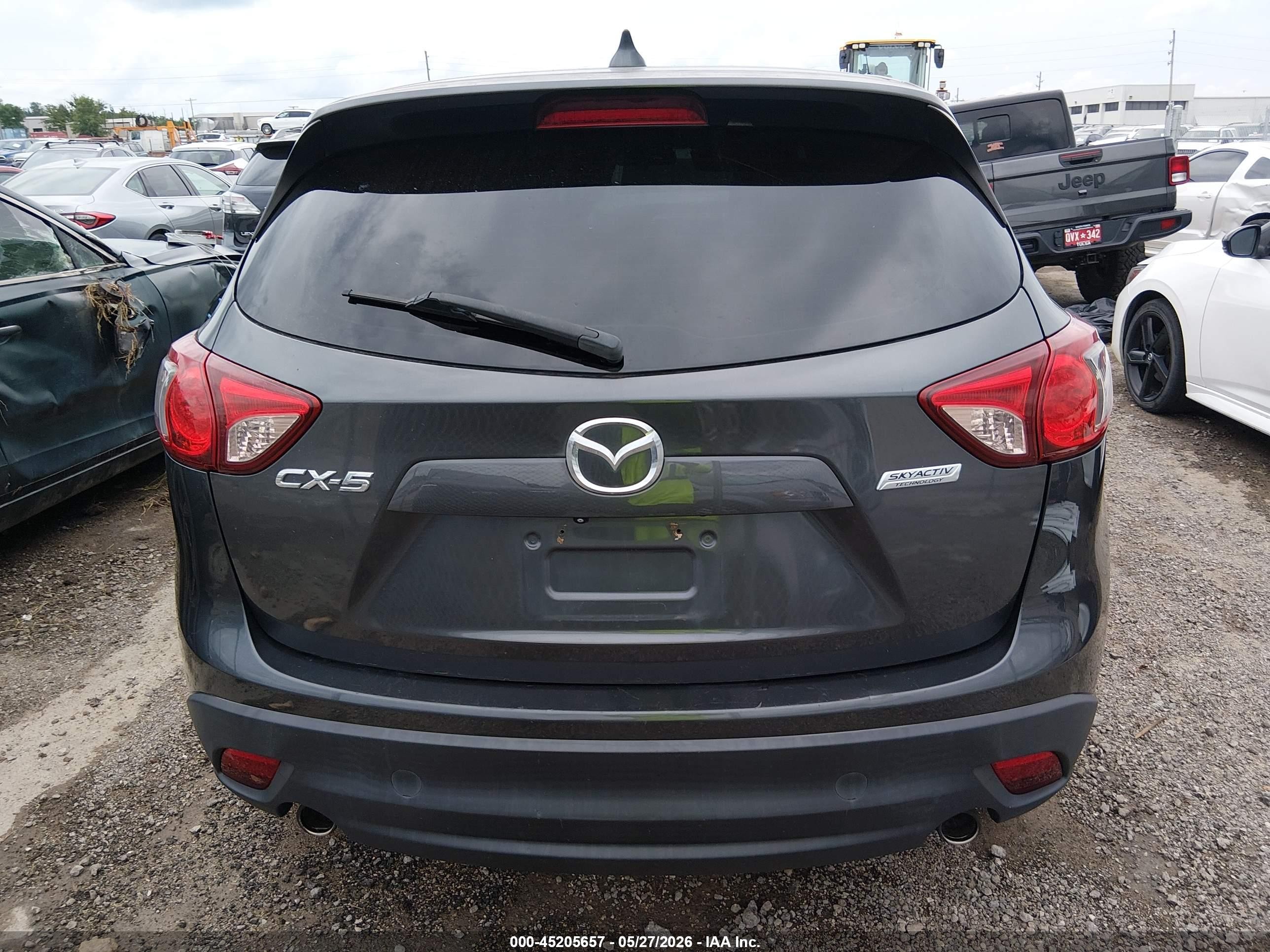 2014 Mazda Cx-5 Touring Gray vin: JM3KE2CY7E0428752