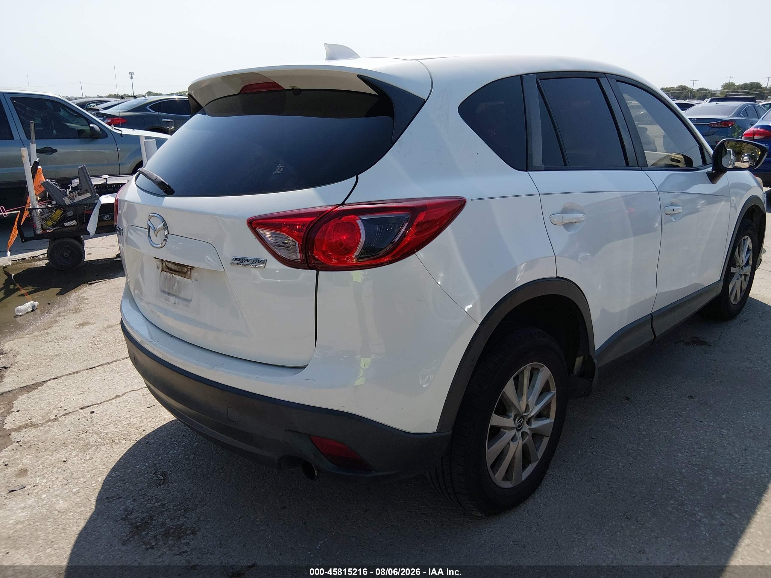 2015 Mazda Cx-5 Touring White vin: JM3KE2CY7F0433984