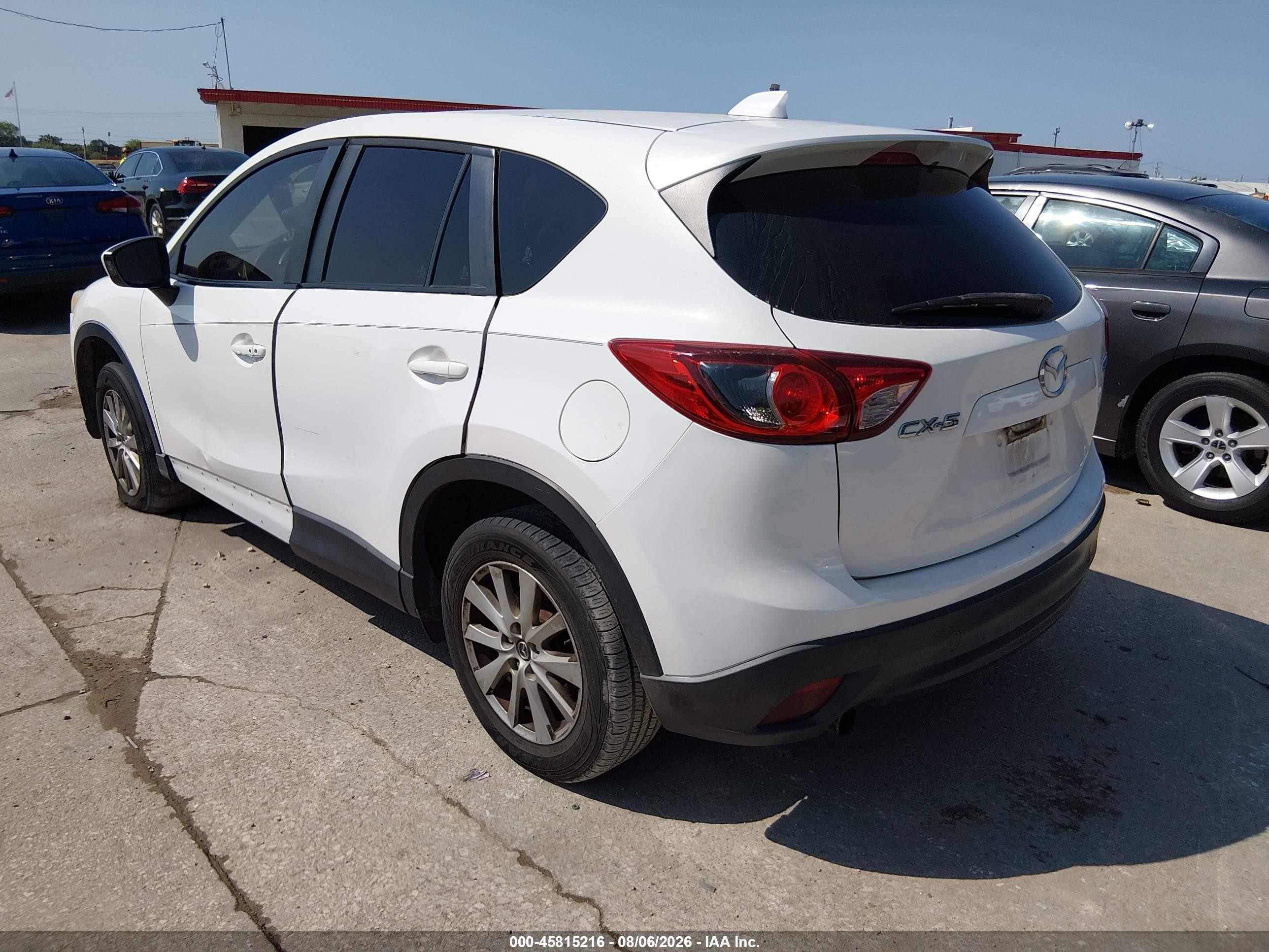 2015 Mazda Cx-5 Touring White vin: JM3KE2CY7F0433984