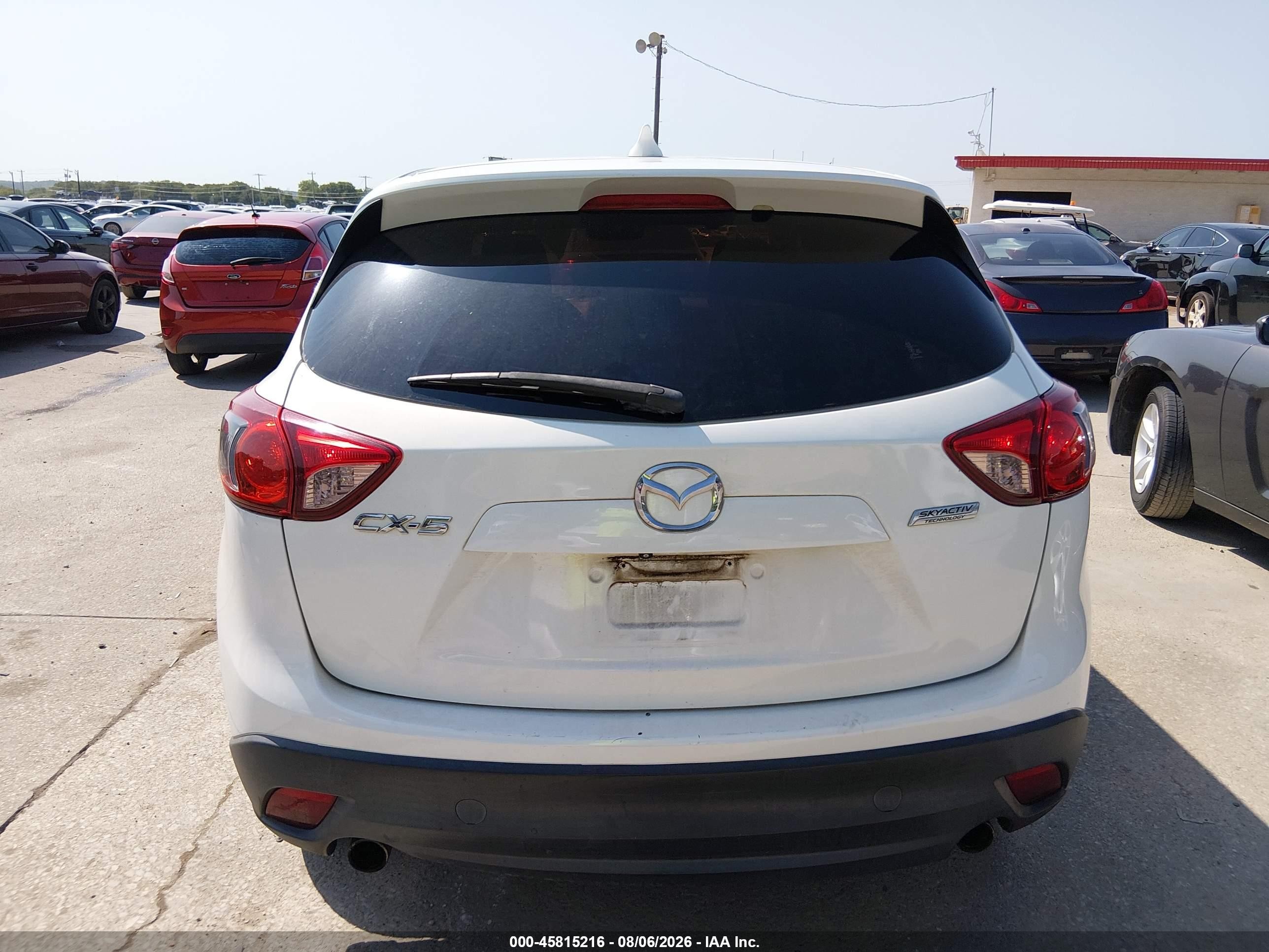 2015 Mazda Cx-5 Touring White vin: JM3KE2CY7F0433984