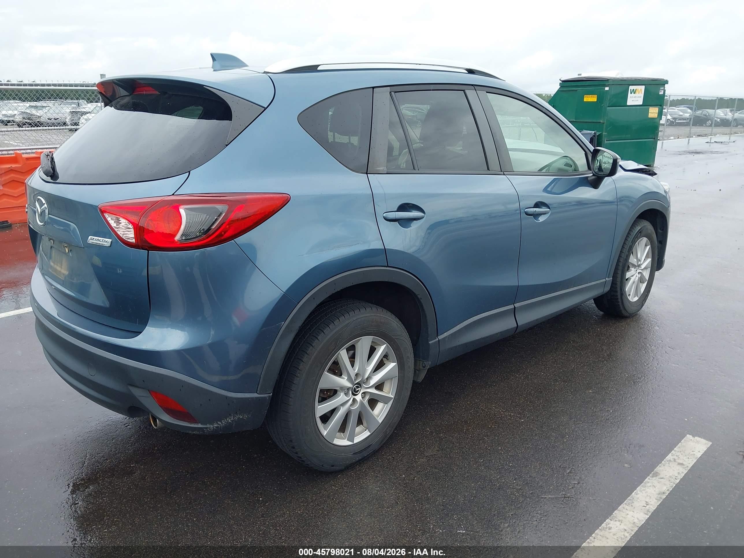 2015 Mazda Cx-5 Touring Blue vin: JM3KE2CY7F0467715