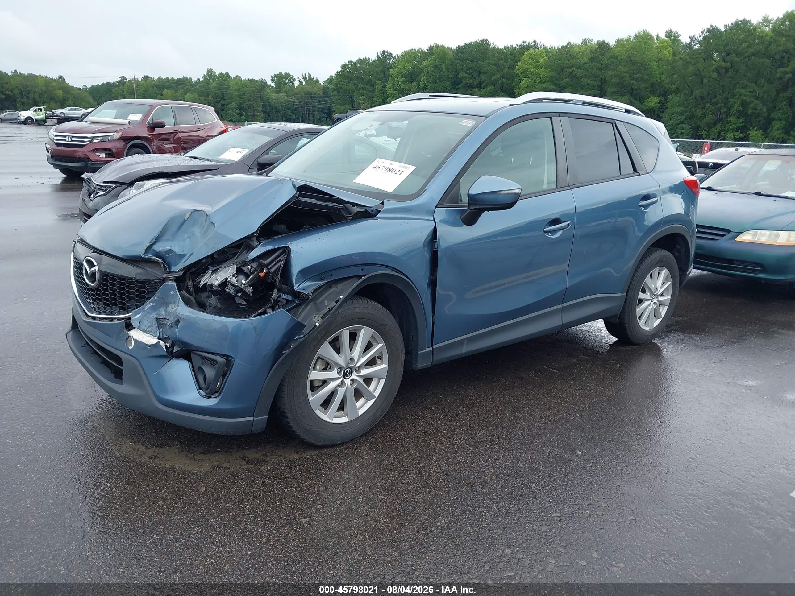 2015 Mazda Cx-5 Touring Blue vin: JM3KE2CY7F0467715