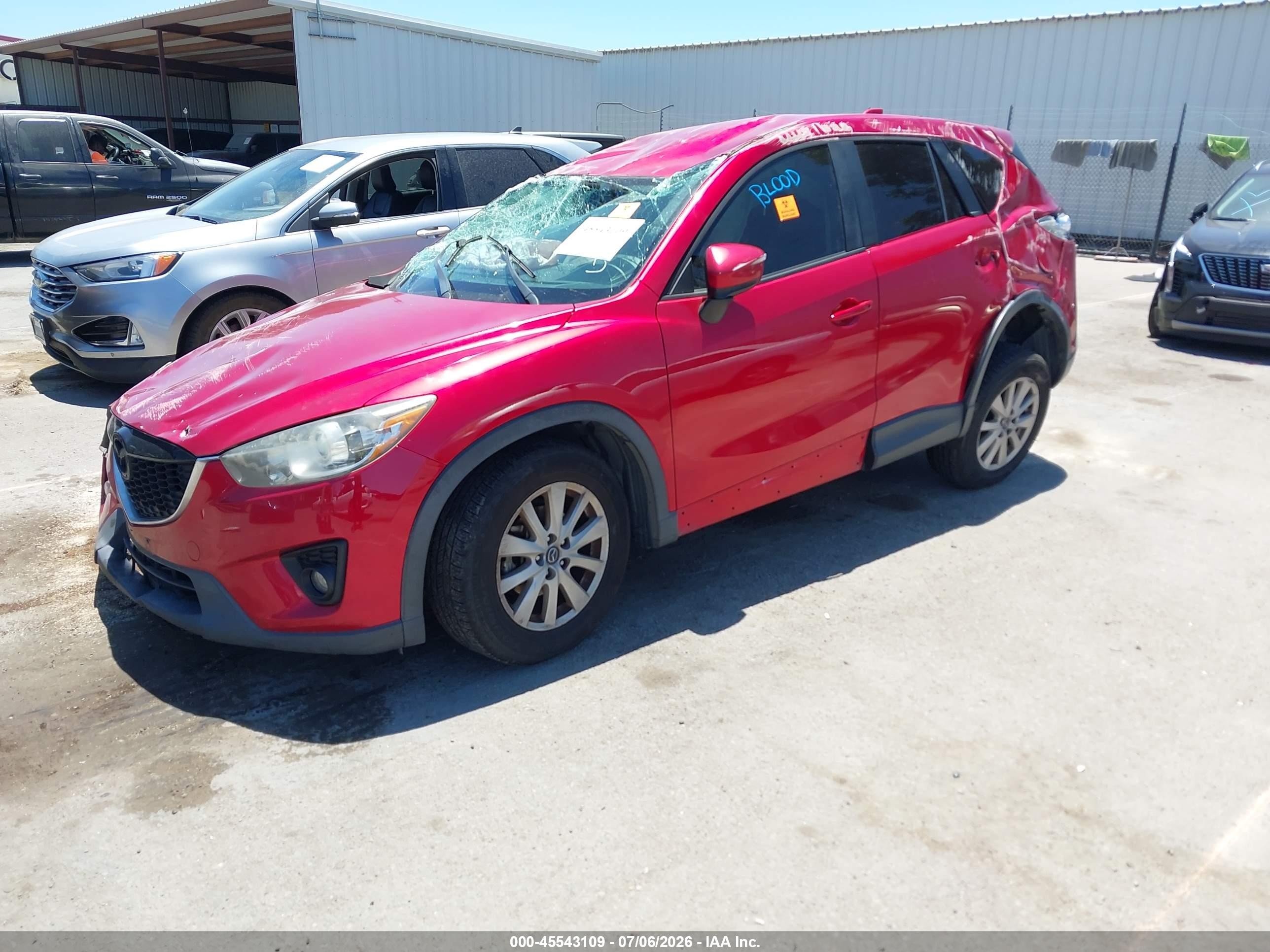 2015 Mazda Cx-5 Touring Red vin: JM3KE2CY7F0489827