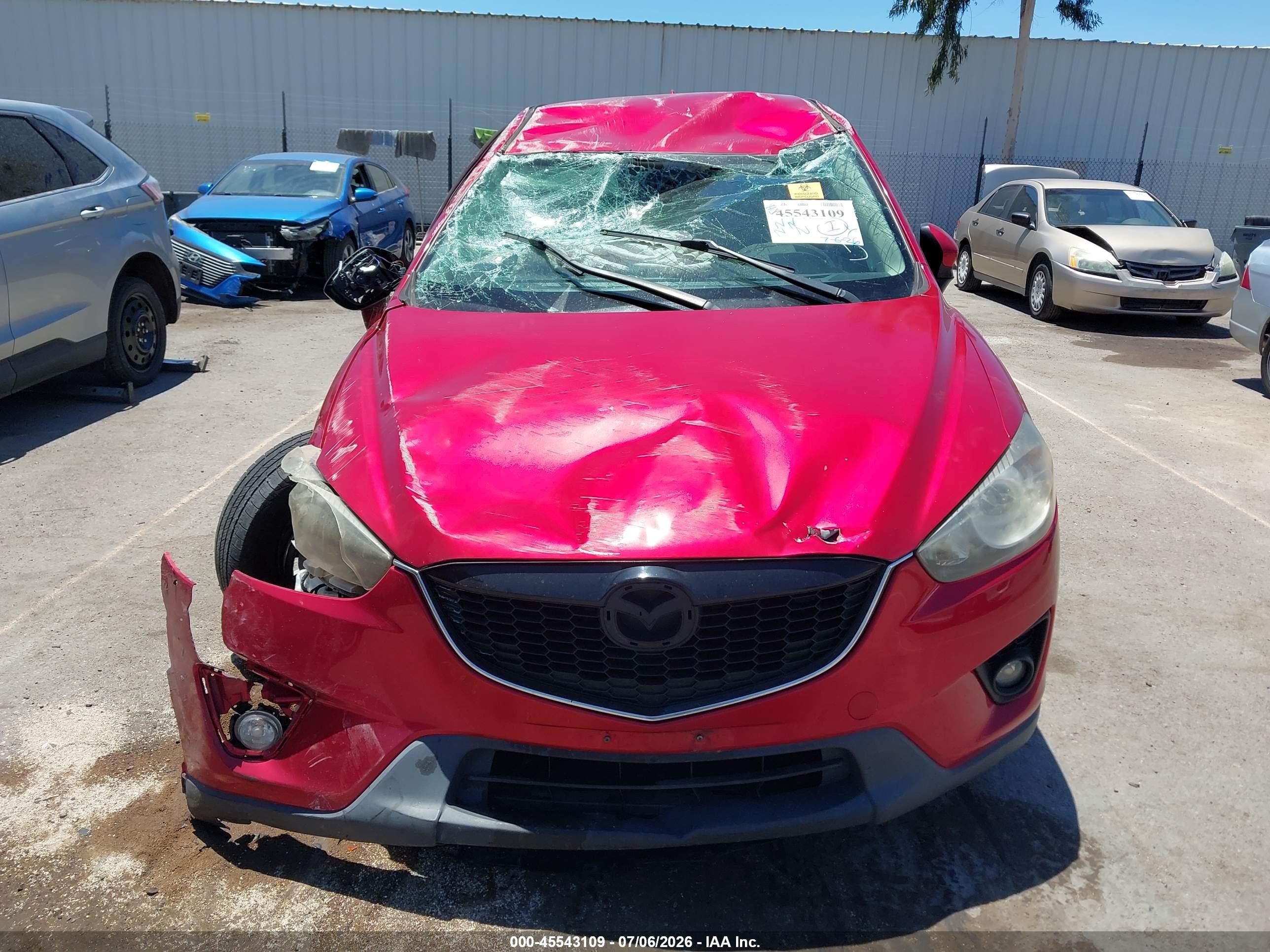 2015 Mazda Cx-5 Touring Red vin: JM3KE2CY7F0489827