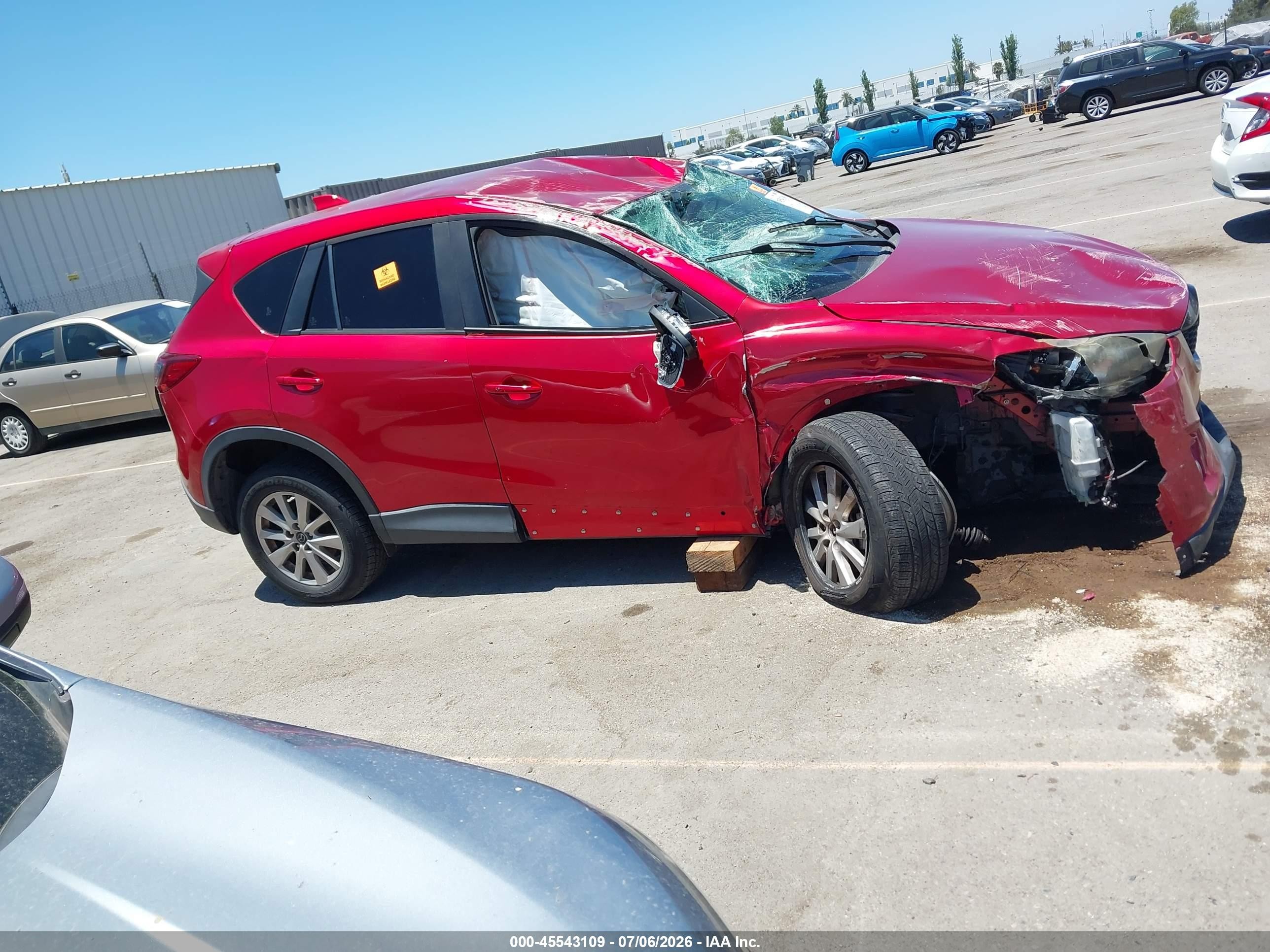 2015 Mazda Cx-5 Touring Red vin: JM3KE2CY7F0489827