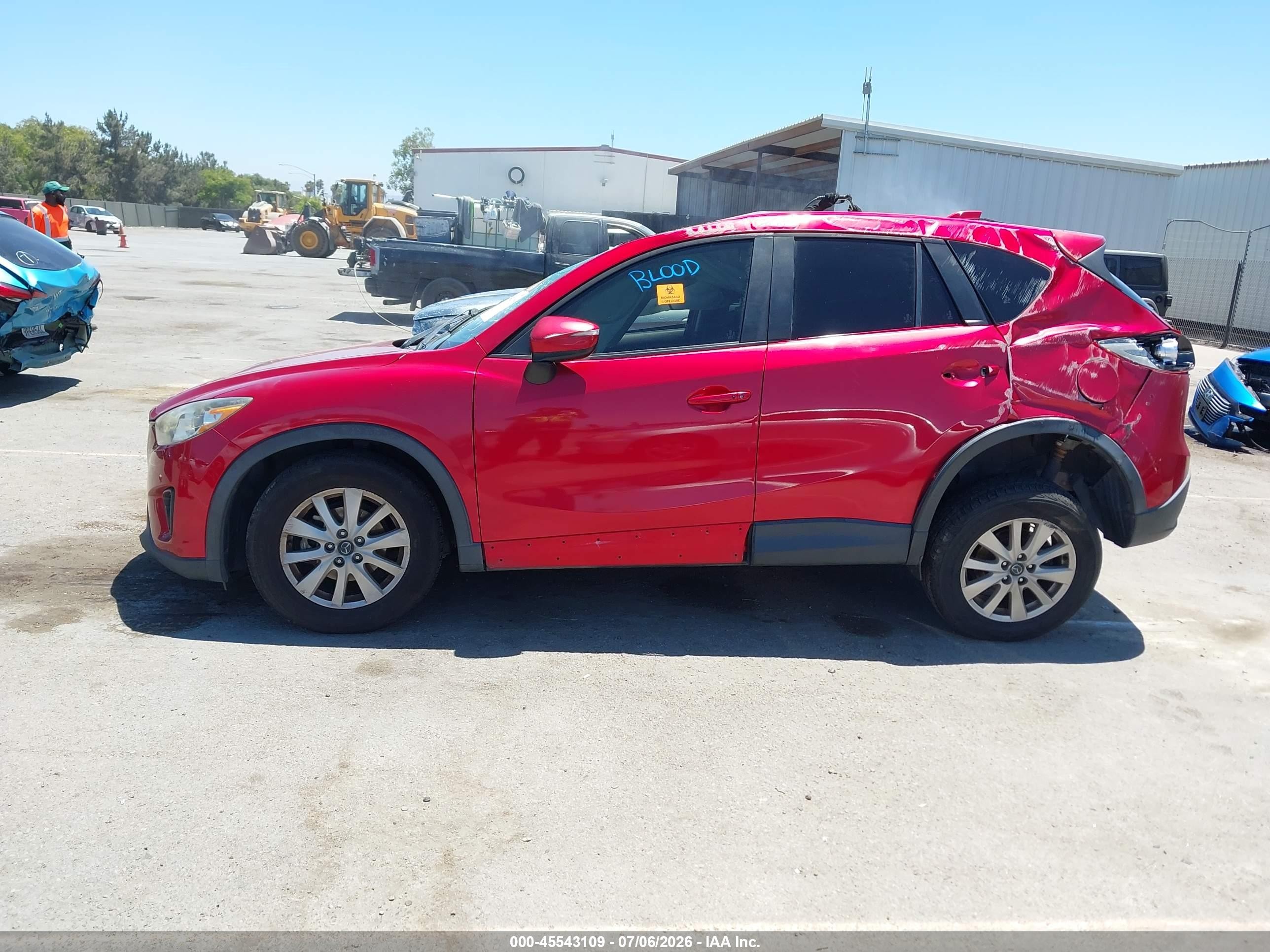 2015 Mazda Cx-5 Touring Red vin: JM3KE2CY7F0489827