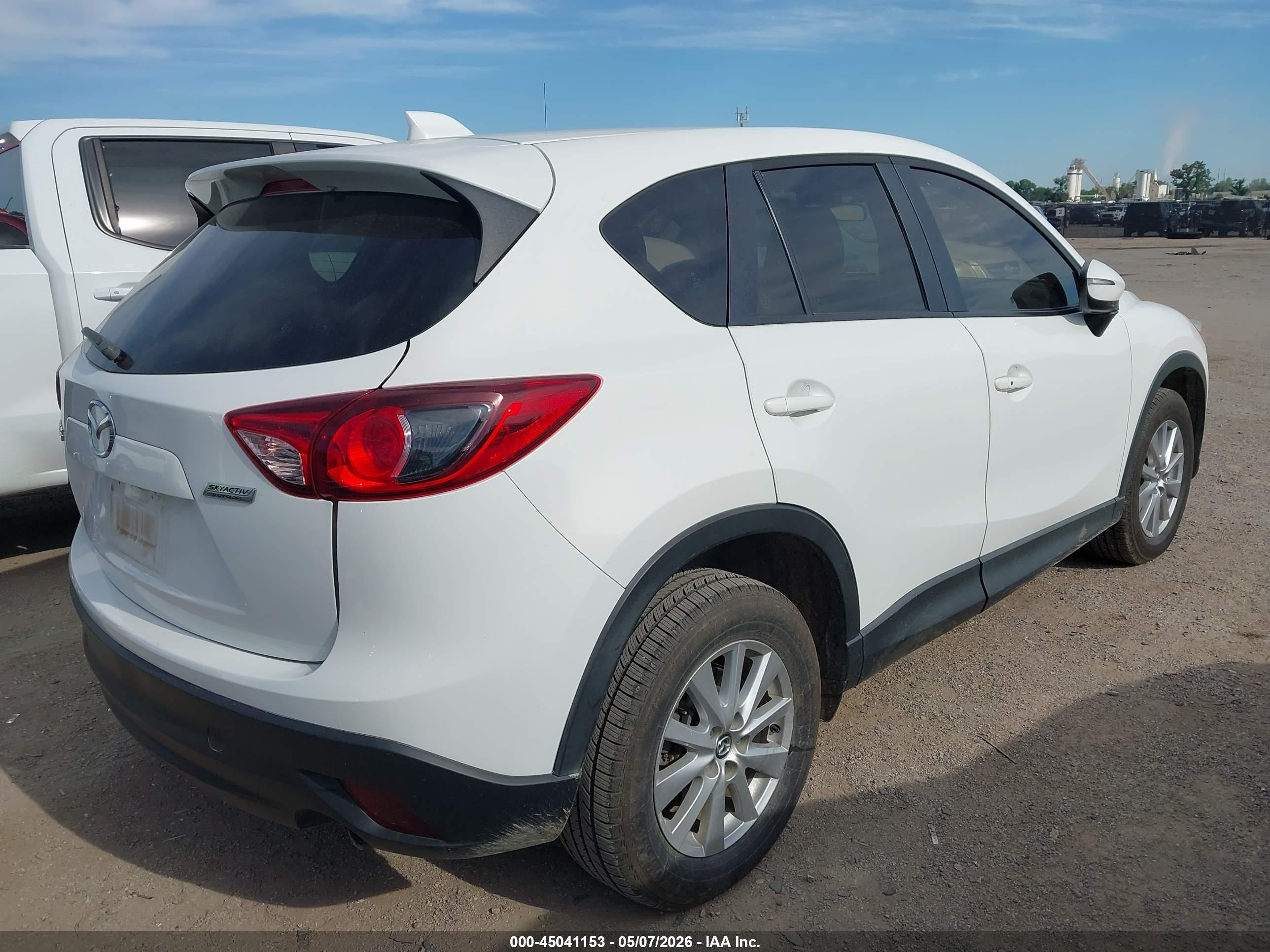 2015 Mazda Cx-5 Touring White vin: JM3KE2CY7F0527993