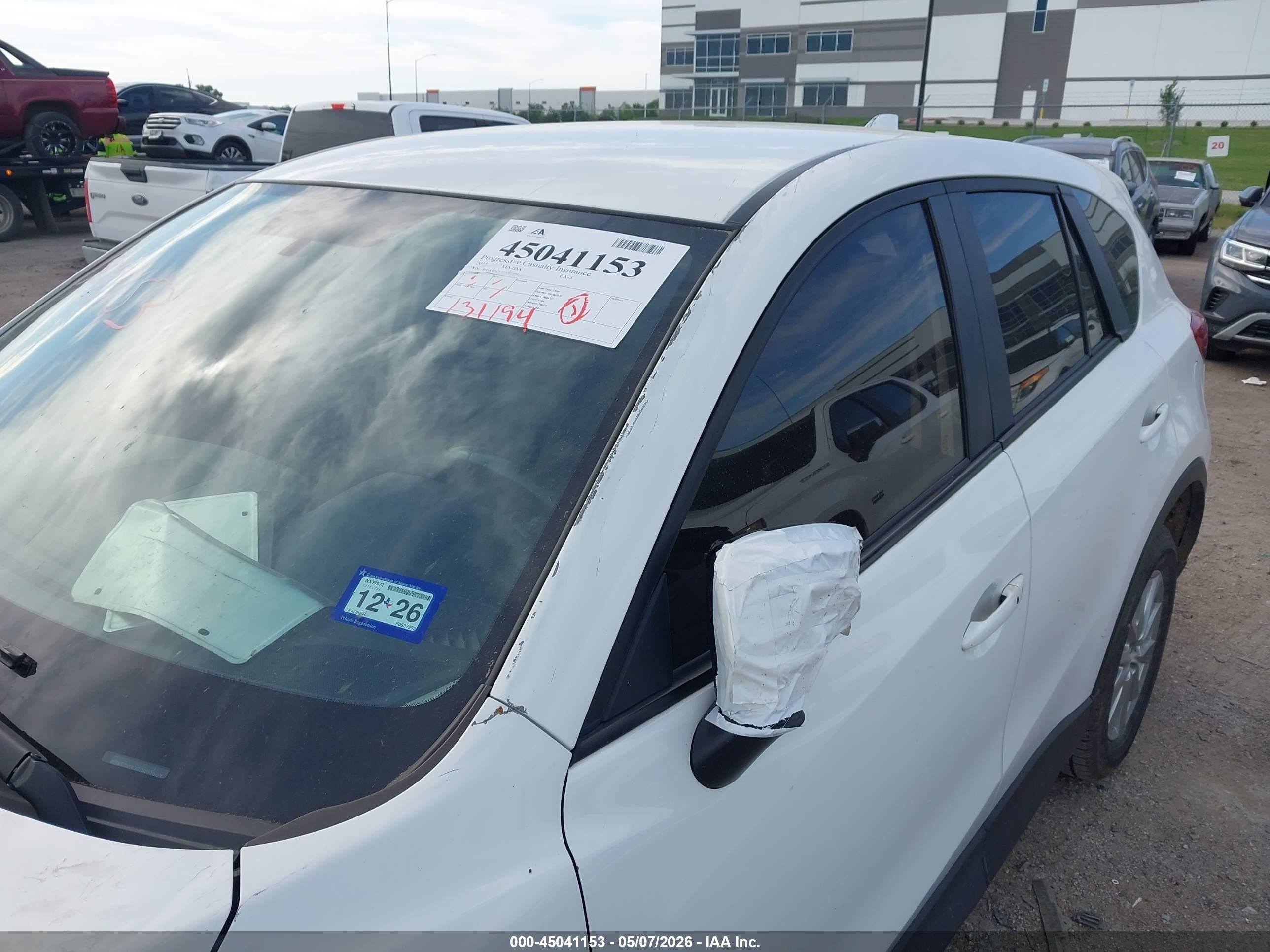 2015 Mazda Cx-5 Touring White vin: JM3KE2CY7F0527993