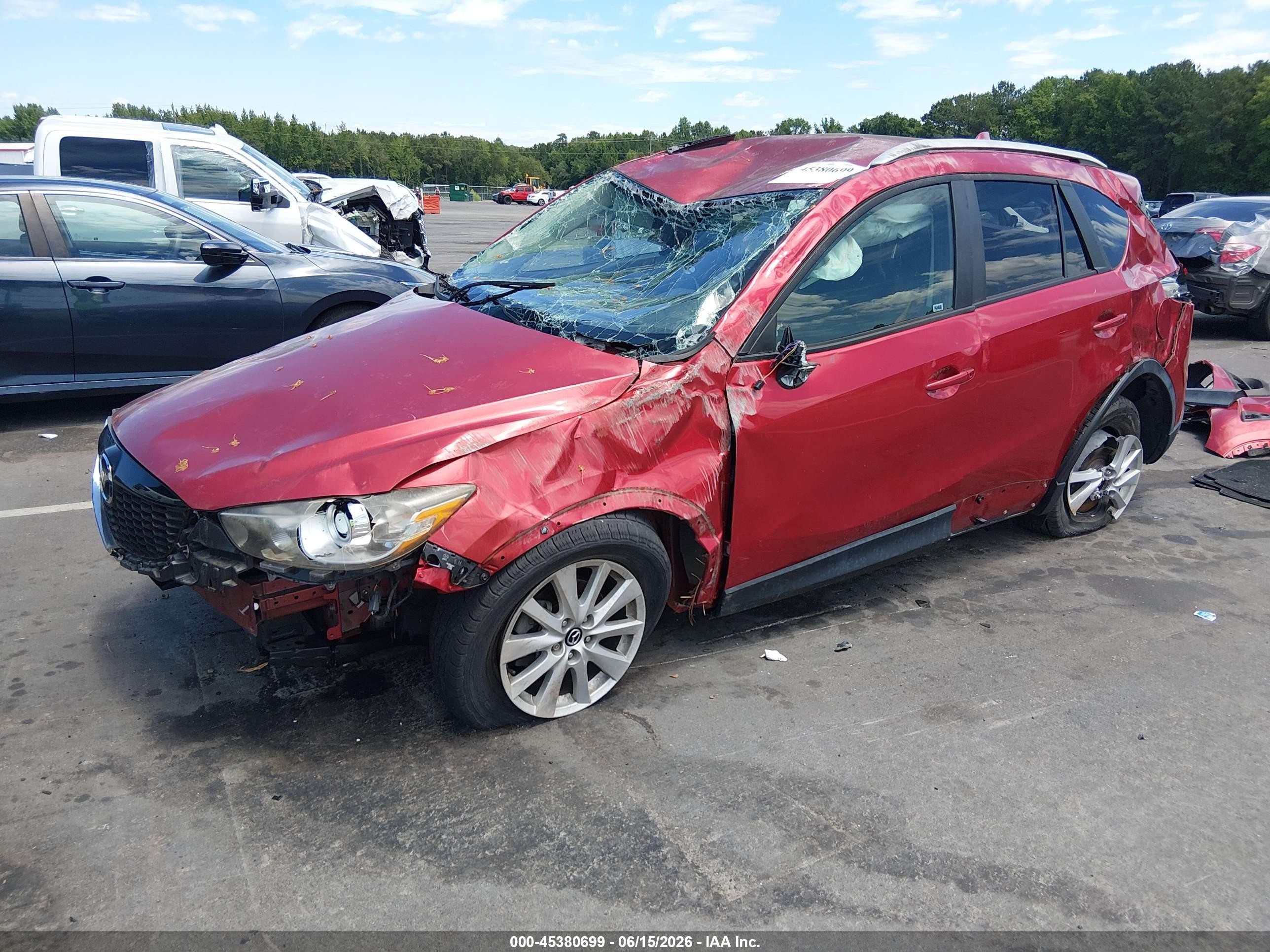 2014 Mazda Cx-5 Touring Red vin: JM3KE2CY8E0362728