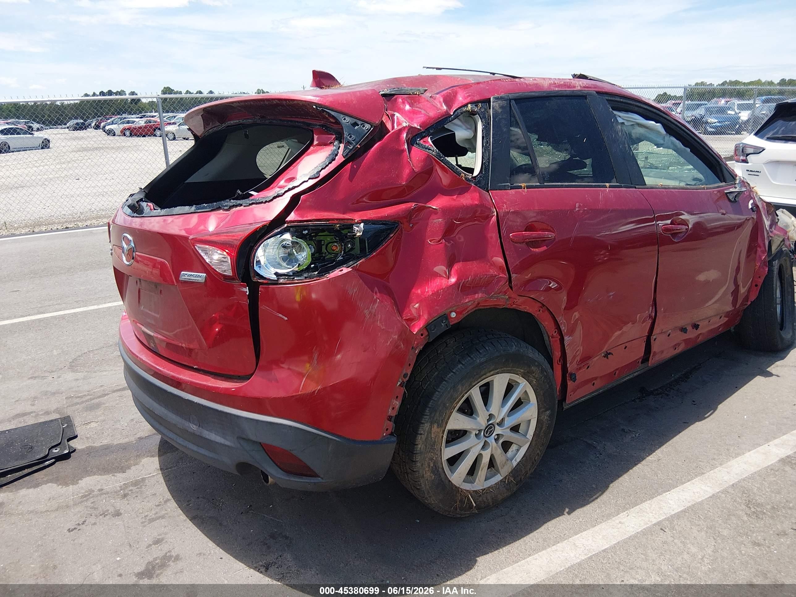2014 Mazda Cx-5 Touring Red vin: JM3KE2CY8E0362728