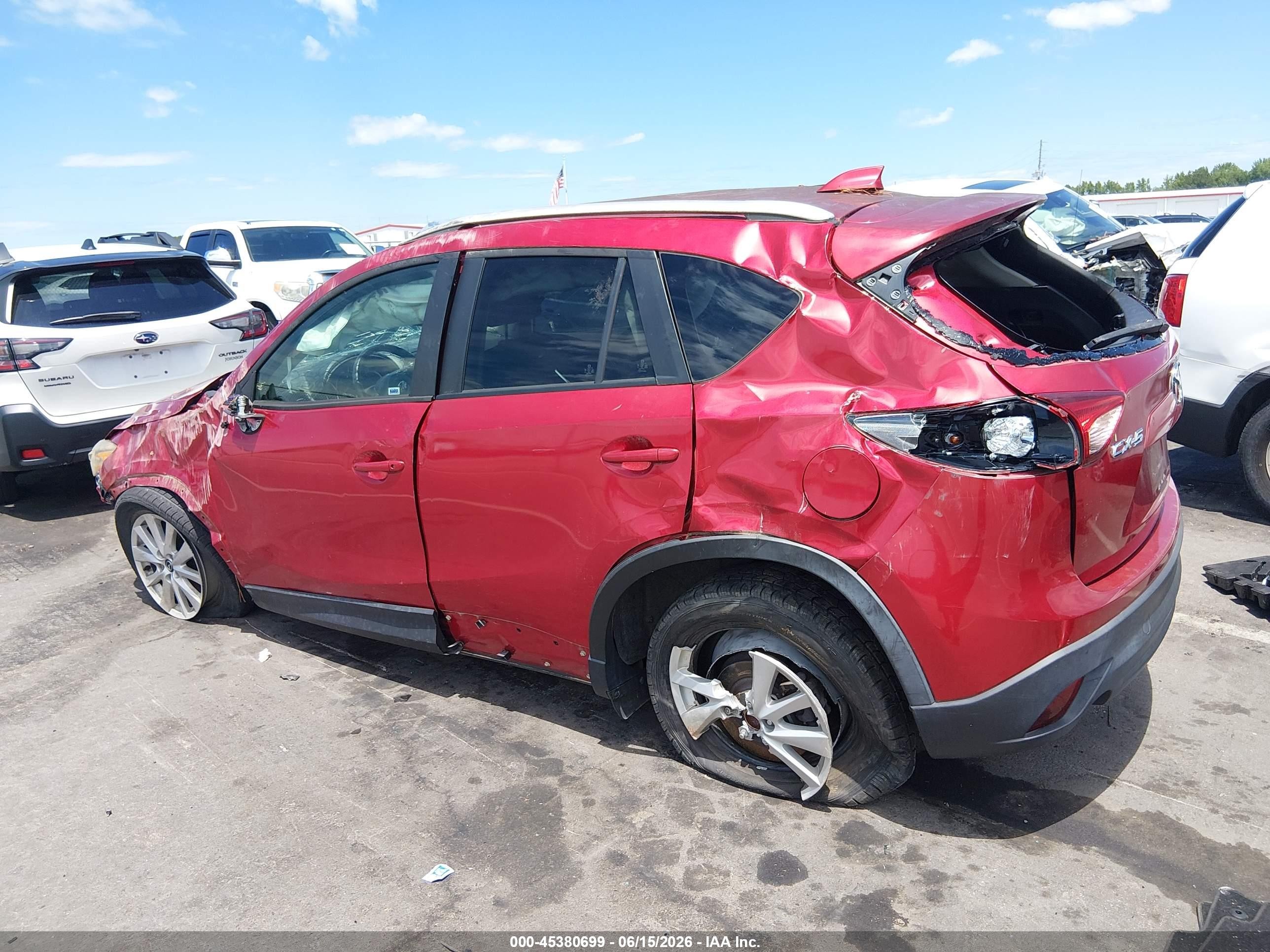 2014 Mazda Cx-5 Touring Red vin: JM3KE2CY8E0362728