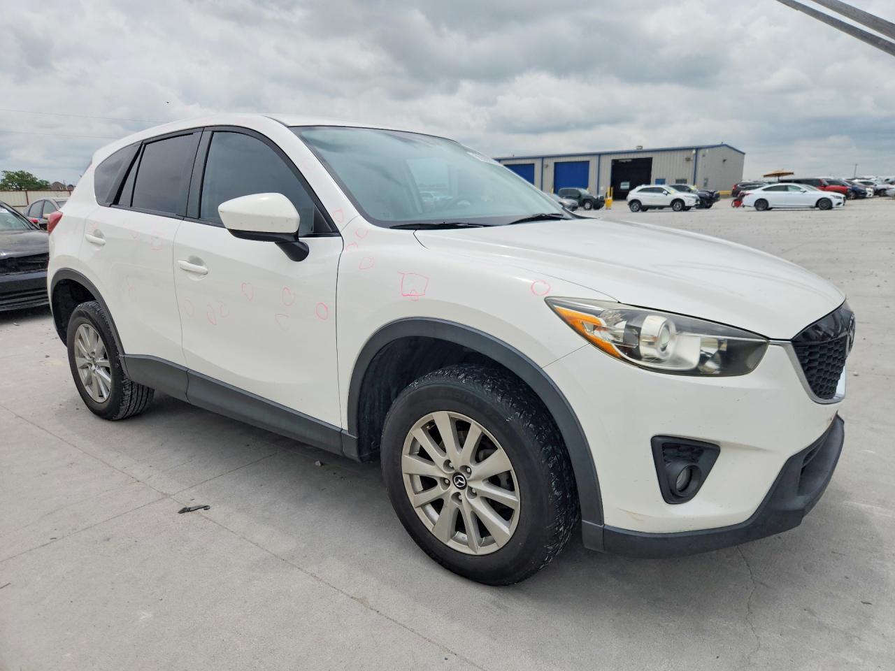2014 Mazda Cx-5 Touring White vin: JM3KE2CY8E0407781
