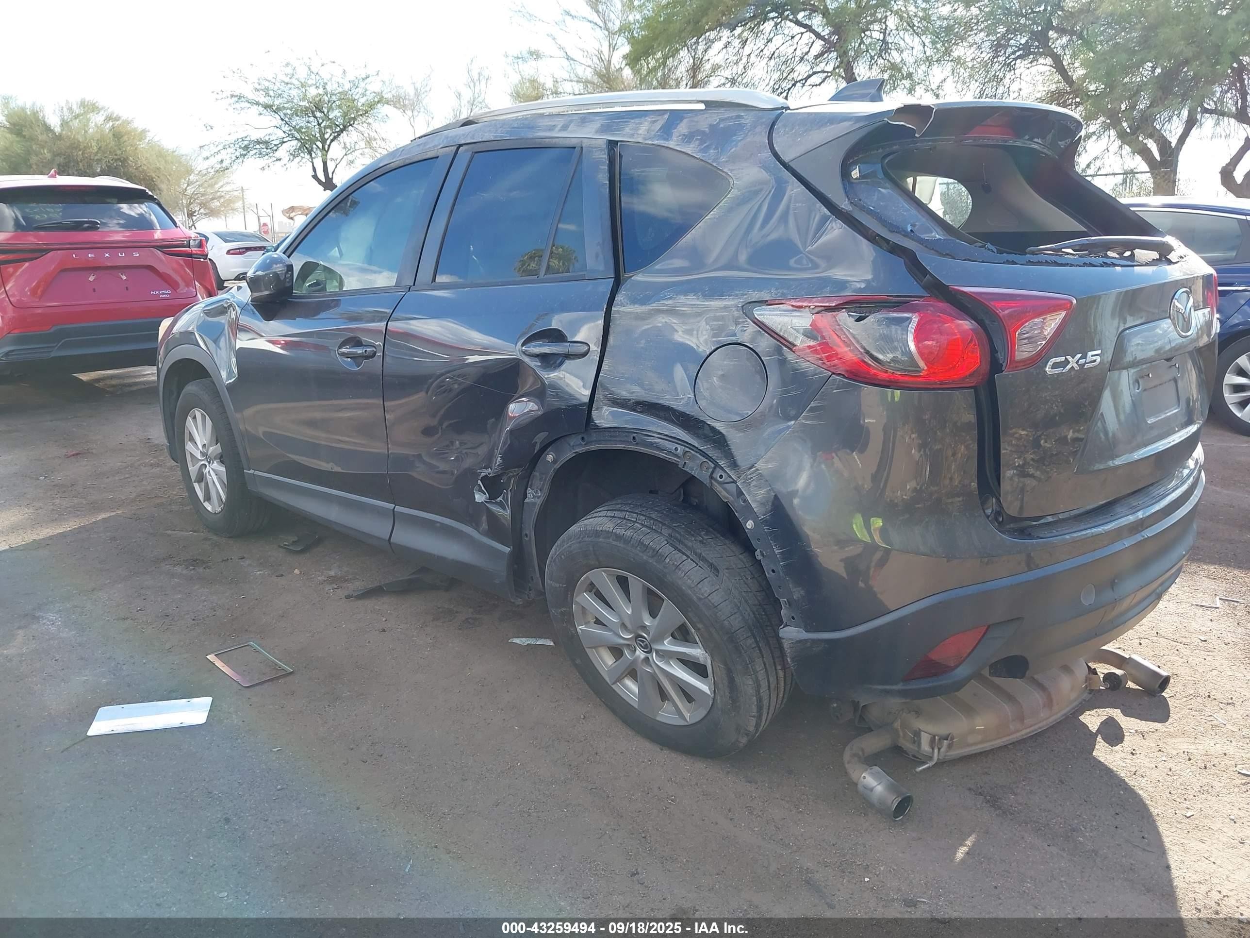 2014 Mazda Cx-5 Touring Gray vin: JM3KE2CY9E0317877