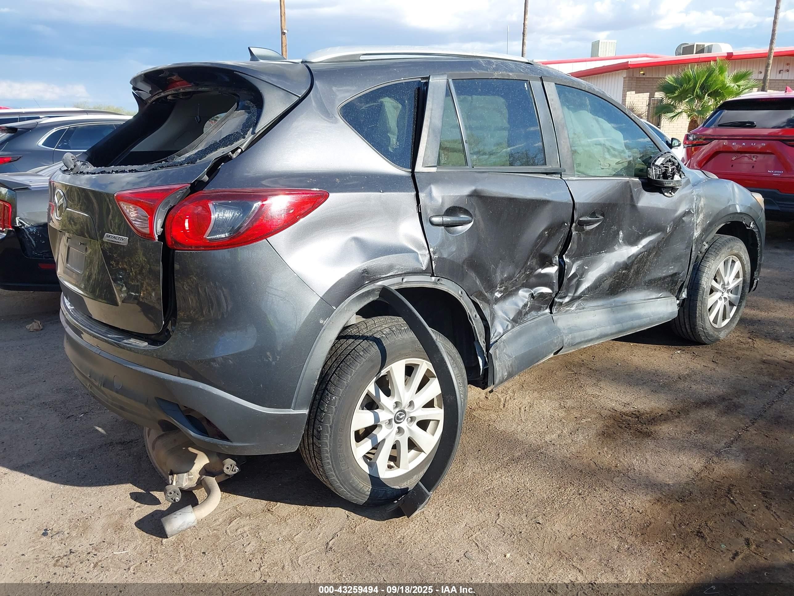 2014 Mazda Cx-5 Touring Gray vin: JM3KE2CY9E0317877