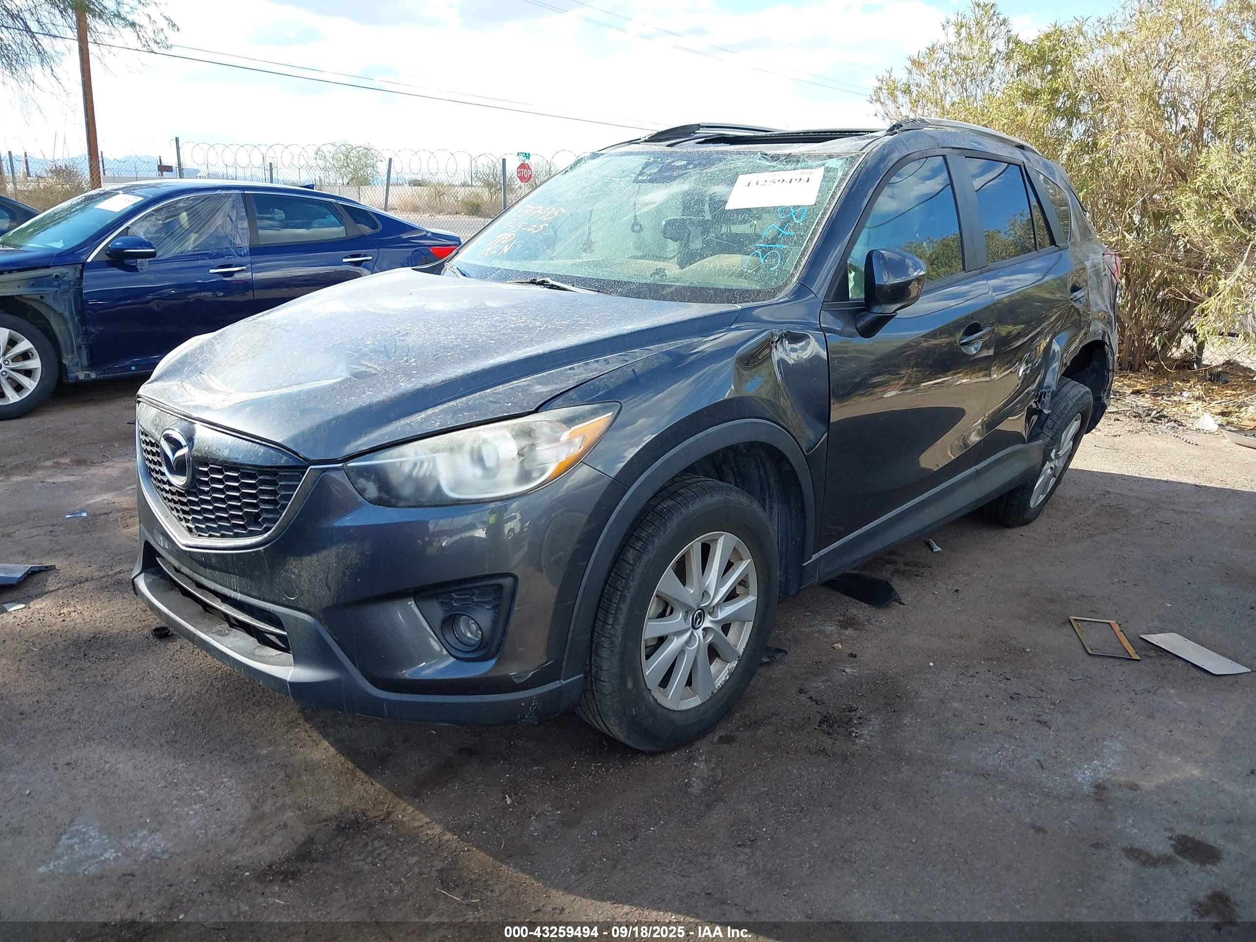 2014 Mazda Cx-5 Touring Gray vin: JM3KE2CY9E0317877