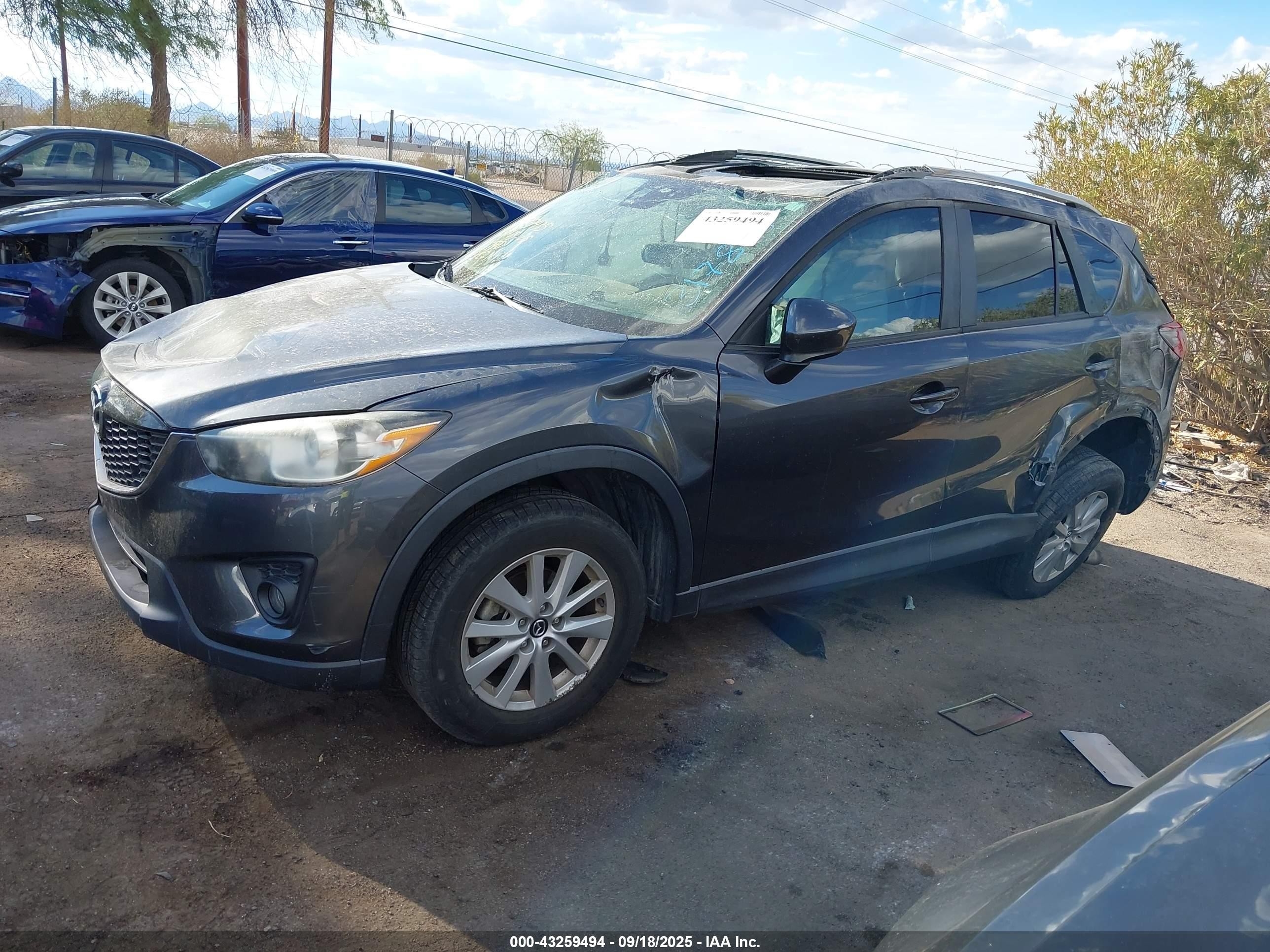 2014 Mazda Cx-5 Touring Gray vin: JM3KE2CY9E0317877