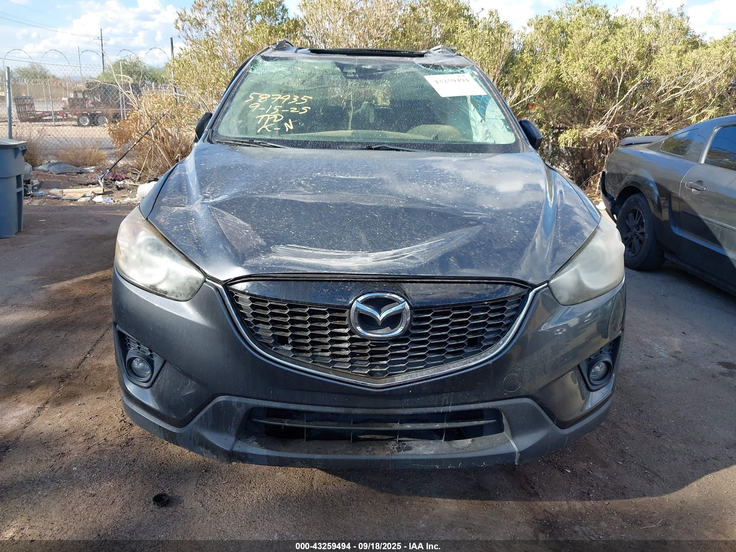 2014 Mazda Cx-5 Touring Gray vin: JM3KE2CY9E0317877
