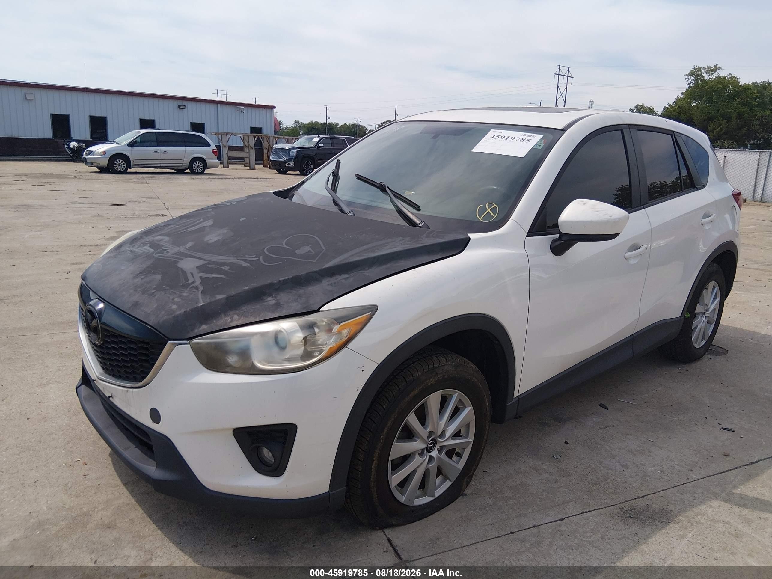 2014 Mazda Cx-5 Touring White vin: JM3KE2CY9E0318592