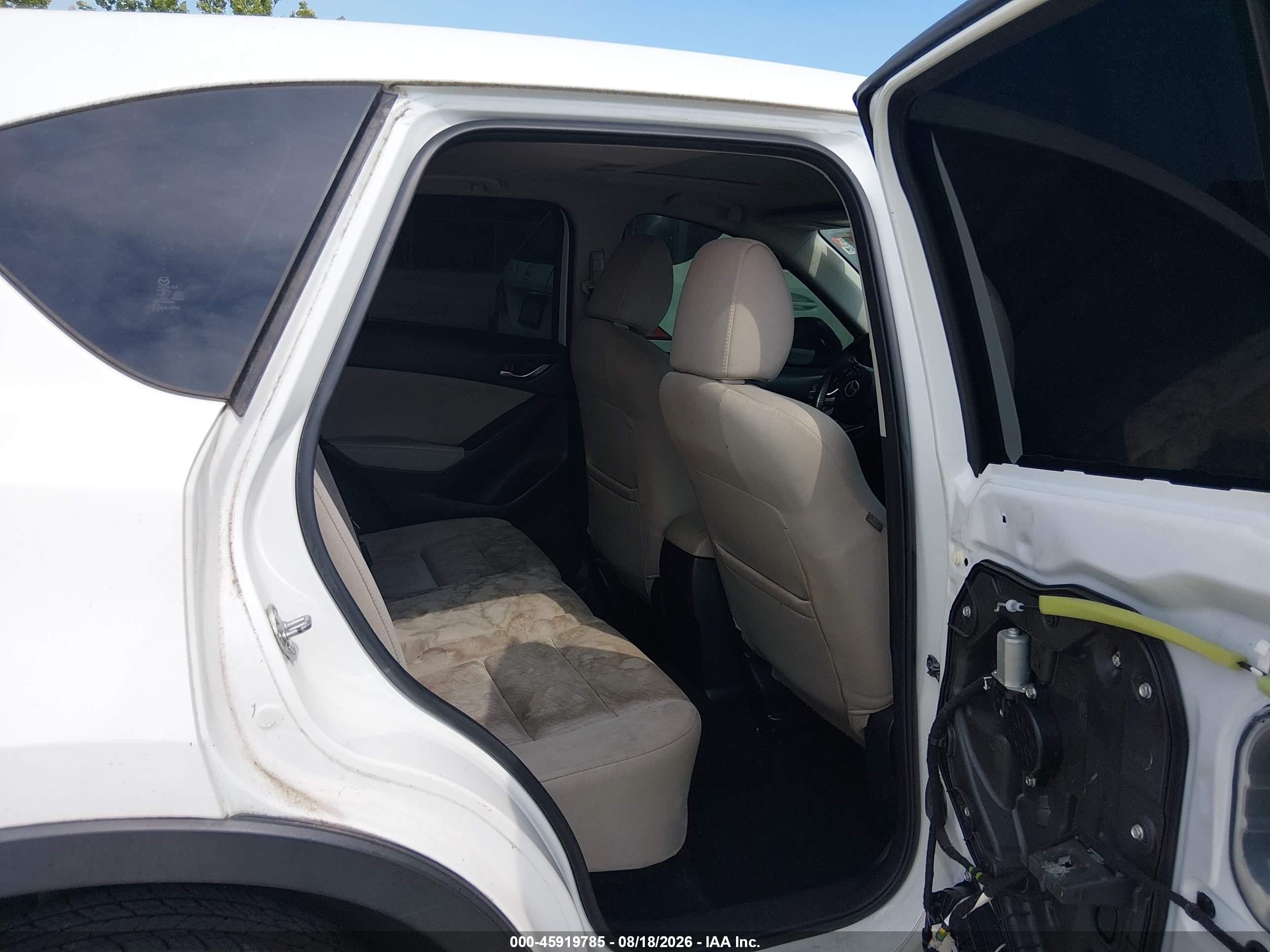 2014 Mazda Cx-5 Touring White vin: JM3KE2CY9E0318592