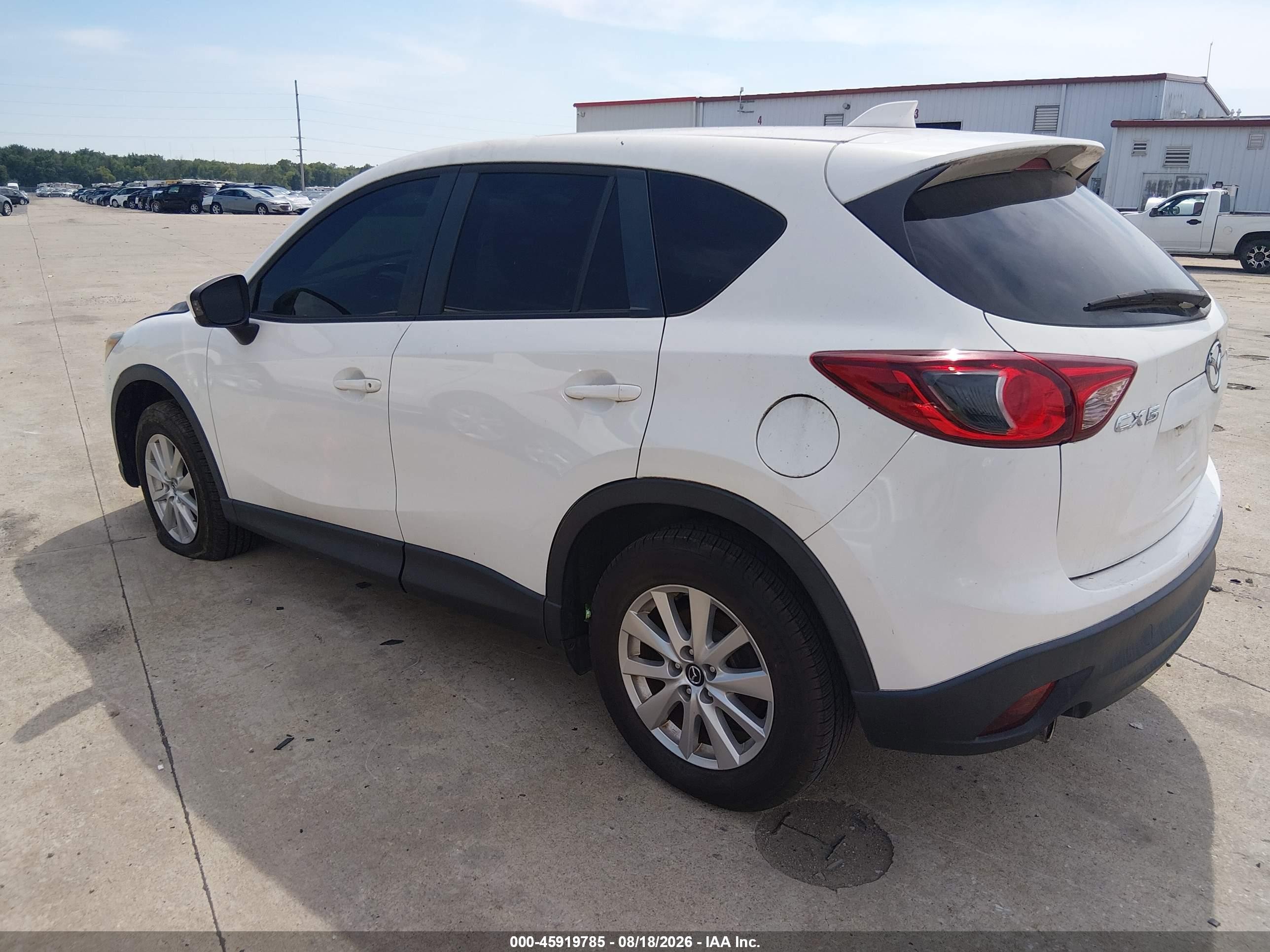 2014 Mazda Cx-5 Touring White vin: JM3KE2CY9E0318592
