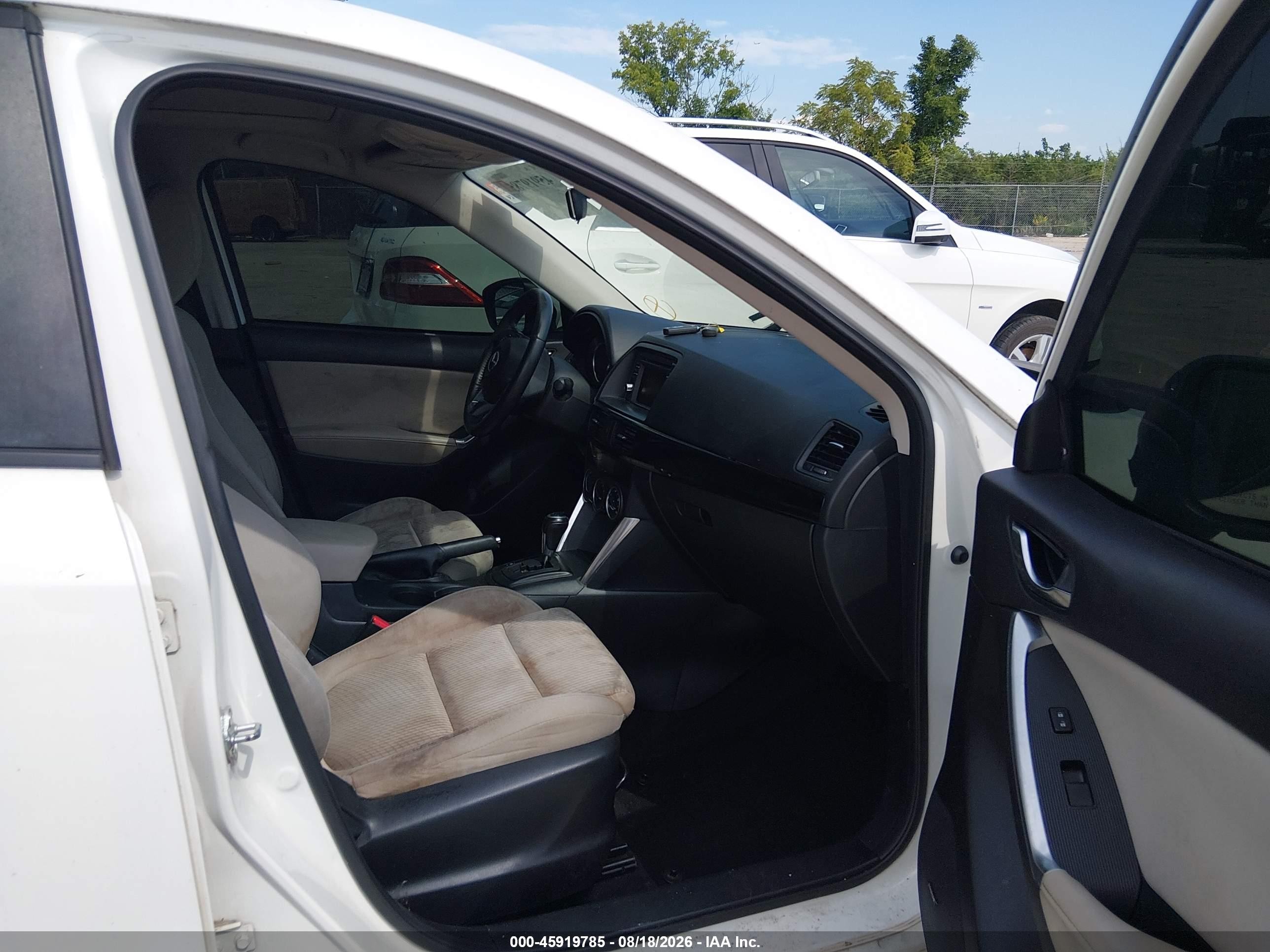 2014 Mazda Cx-5 Touring White vin: JM3KE2CY9E0318592