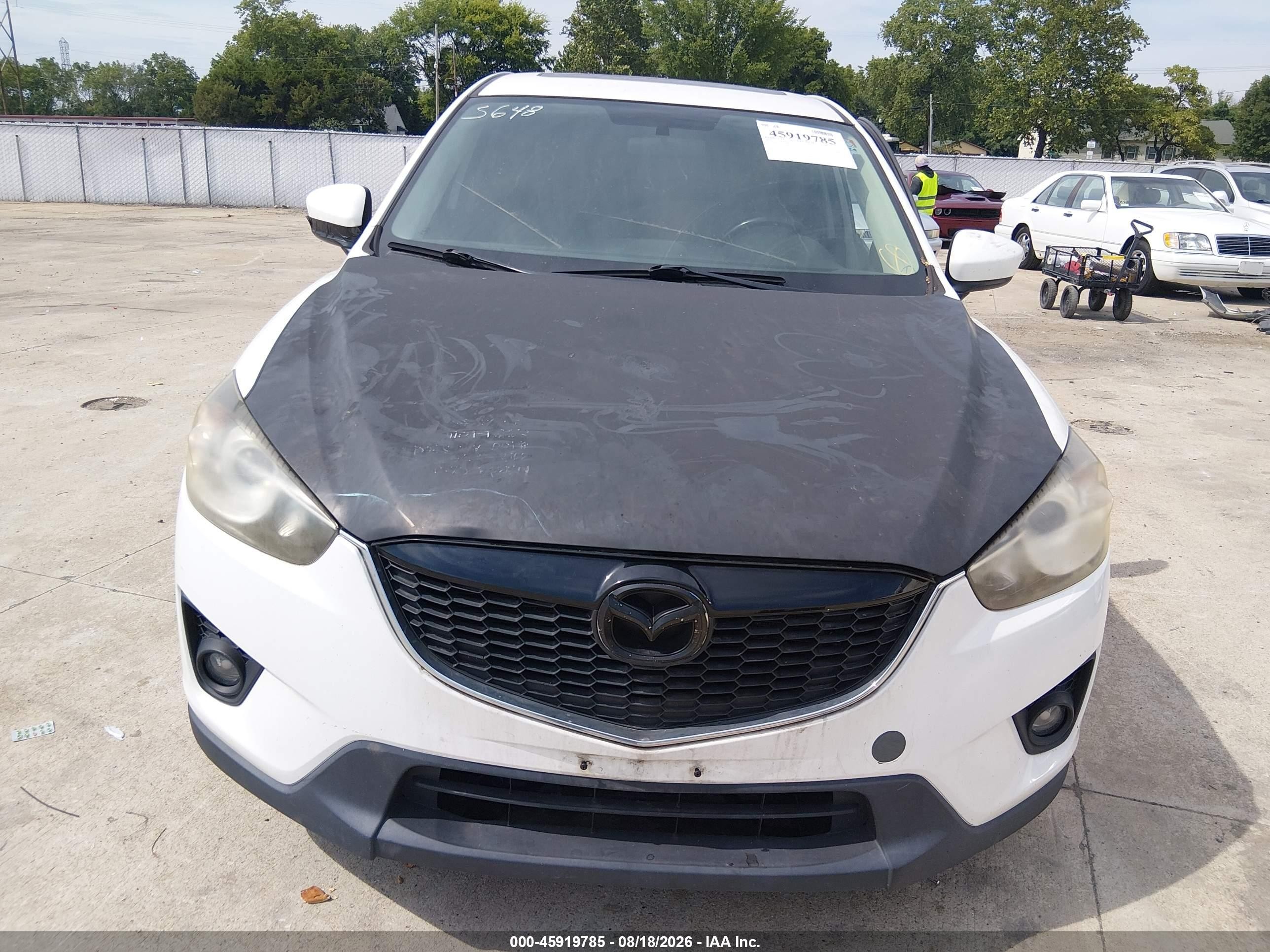 2014 Mazda Cx-5 Touring White vin: JM3KE2CY9E0318592