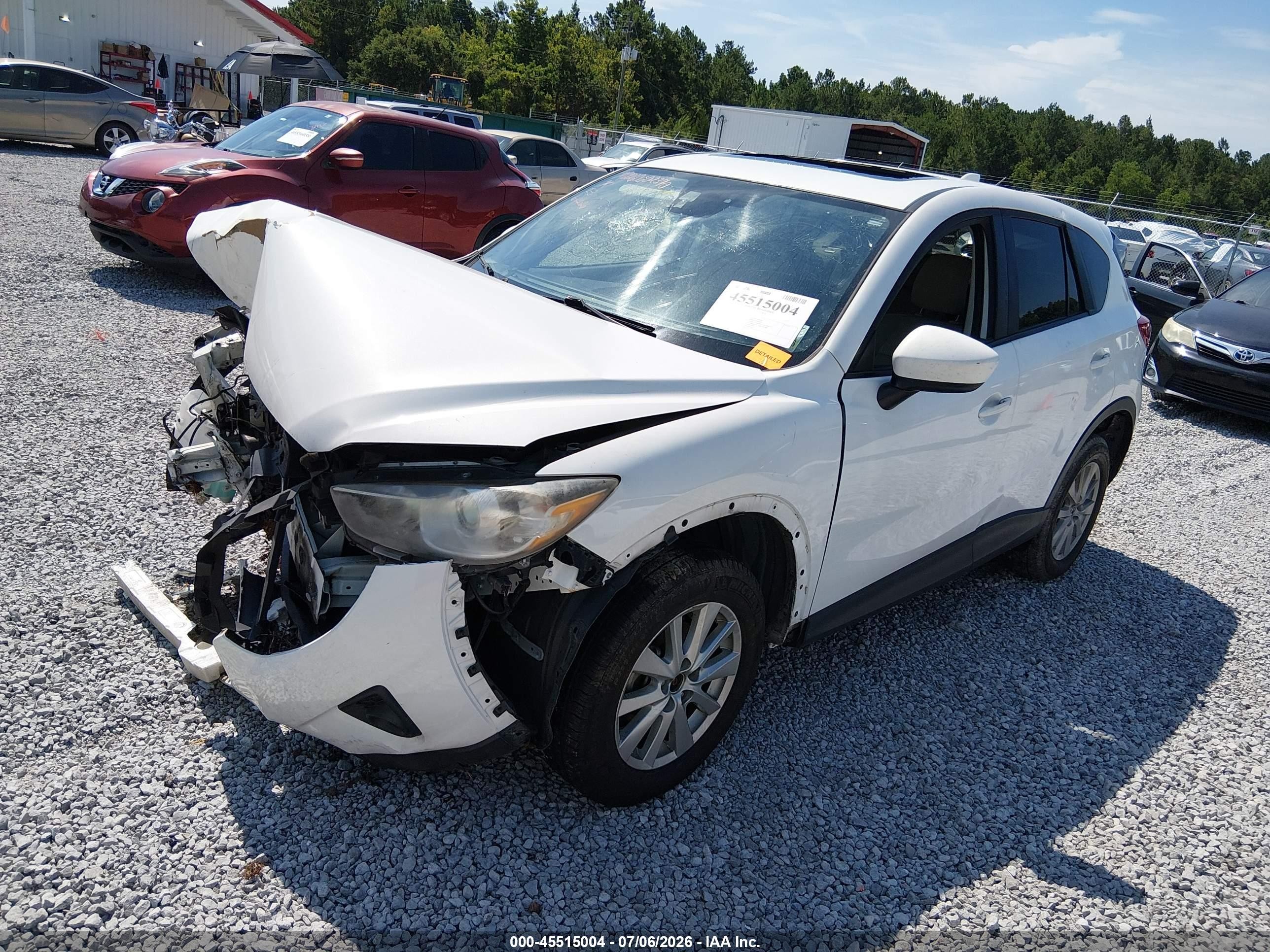 2014 Mazda Cx-5 Touring White vin: JM3KE2CY9E0325817