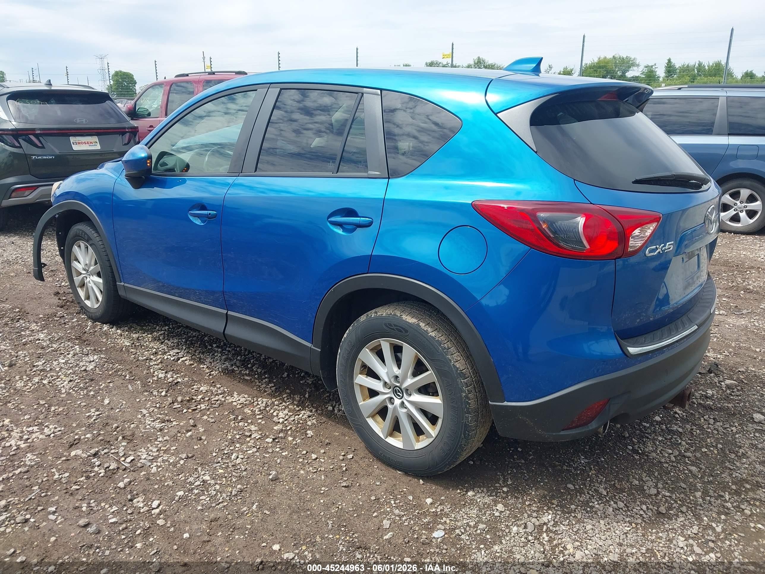 2014 Mazda Cx-5 Touring Blue vin: JM3KE2CY9E0339474