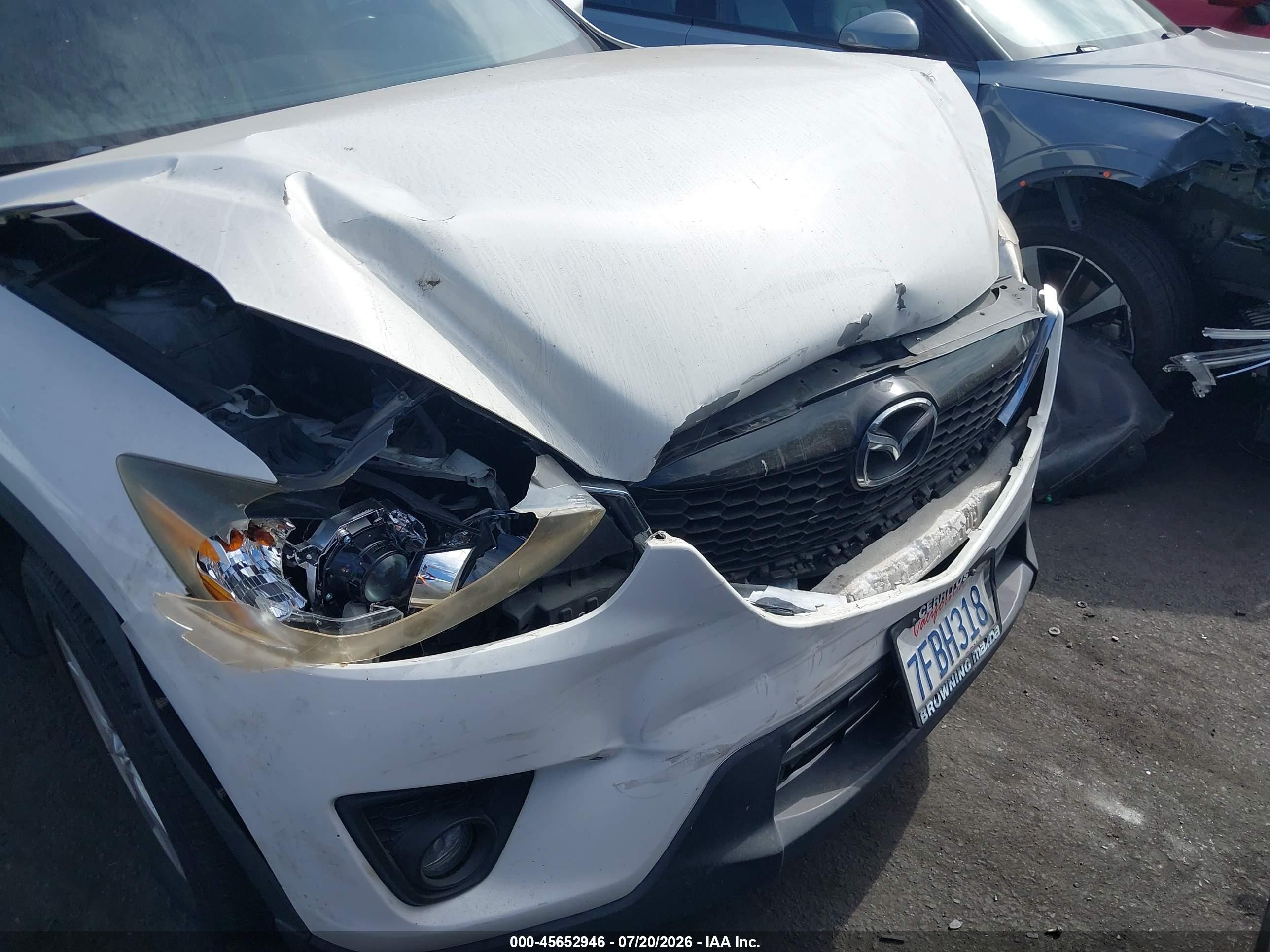 2014 Mazda Cx-5 Touring White vin: JM3KE2CY9E0370238