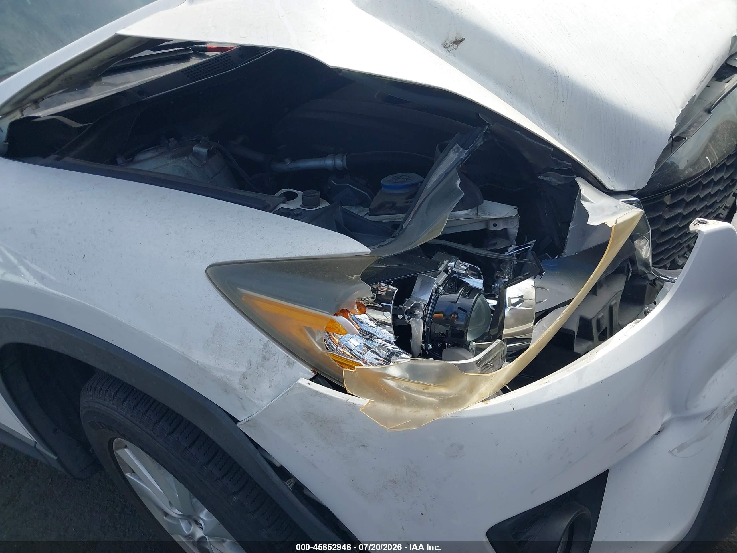 2014 Mazda Cx-5 Touring White vin: JM3KE2CY9E0370238