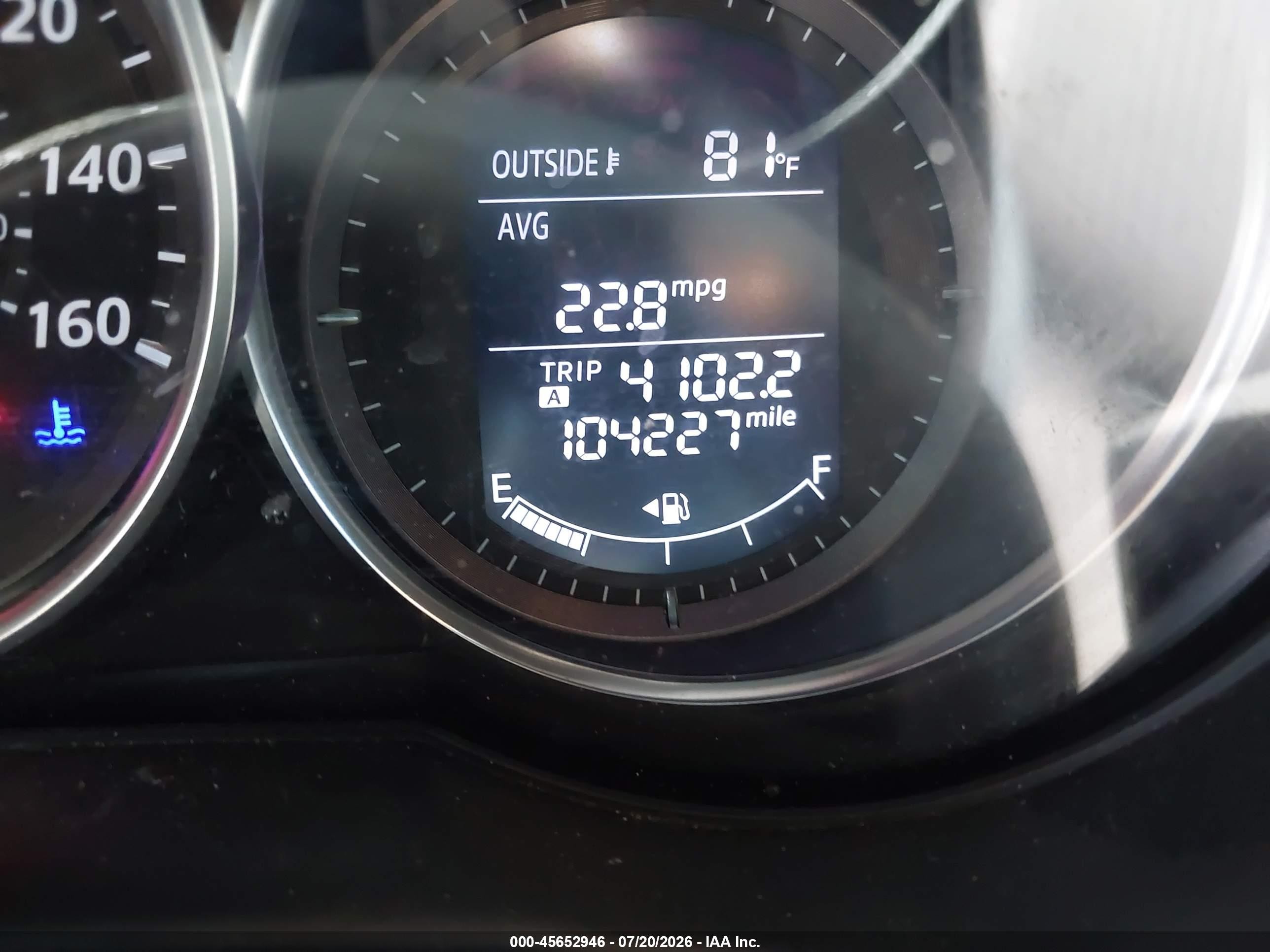 2014 Mazda Cx-5 Touring White vin: JM3KE2CY9E0370238
