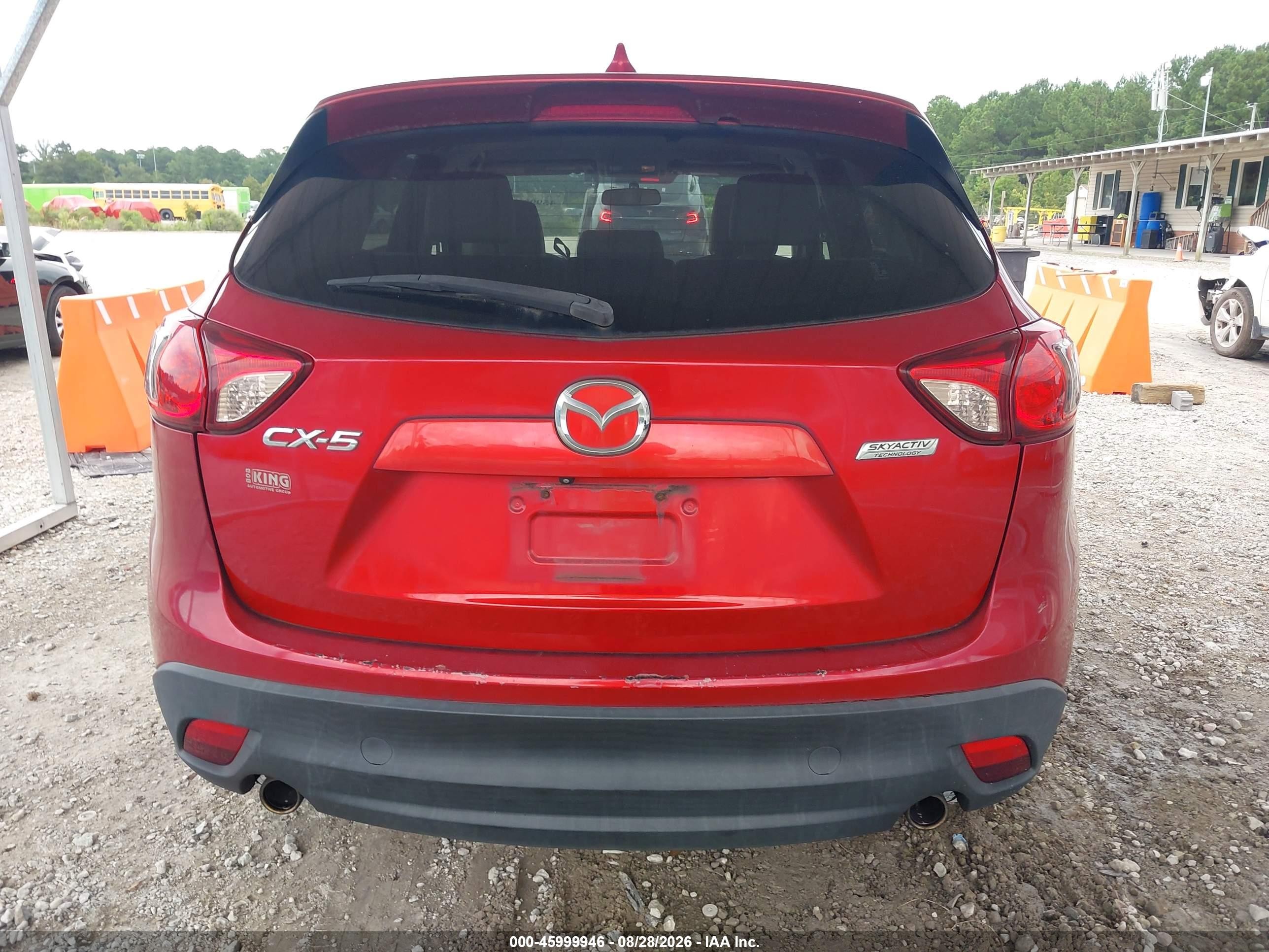 2015 Mazda Cx-5 Touring Red vin: JM3KE2CY9F0470650