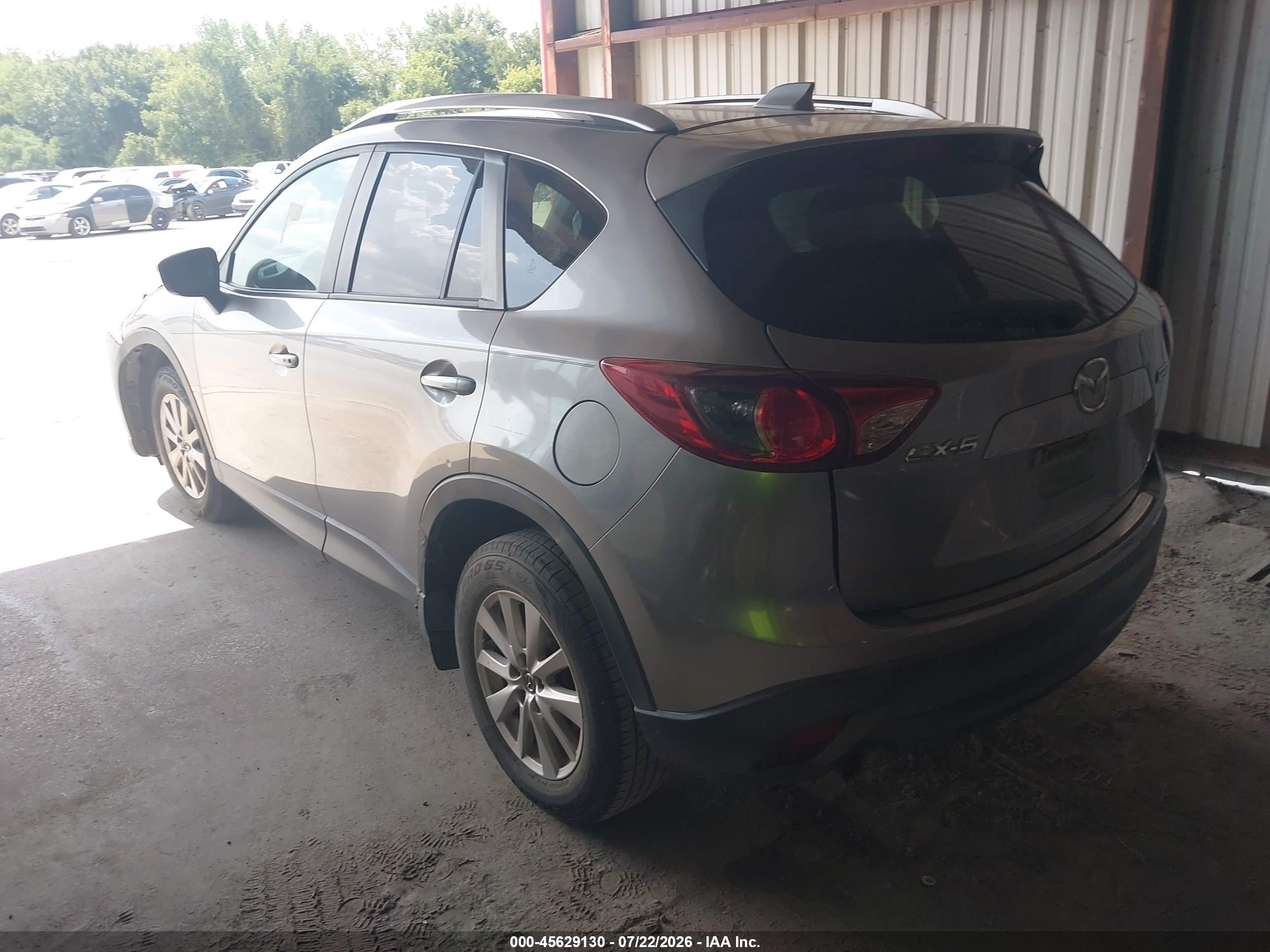 2015 Mazda Cx-5 Touring Gray vin: JM3KE2CY9F0491787