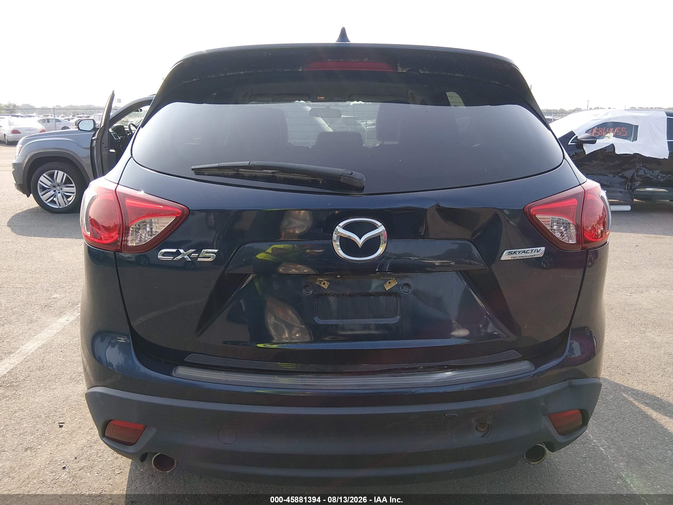 2015 Mazda Cx-5 Touring Navy vin: JM3KE2CY9F0509396