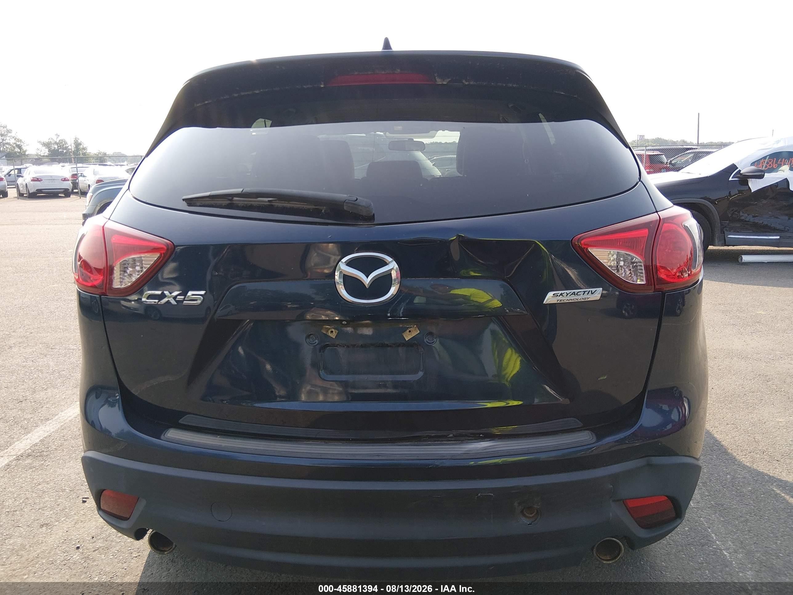 2015 Mazda Cx-5 Touring Navy vin: JM3KE2CY9F0509396